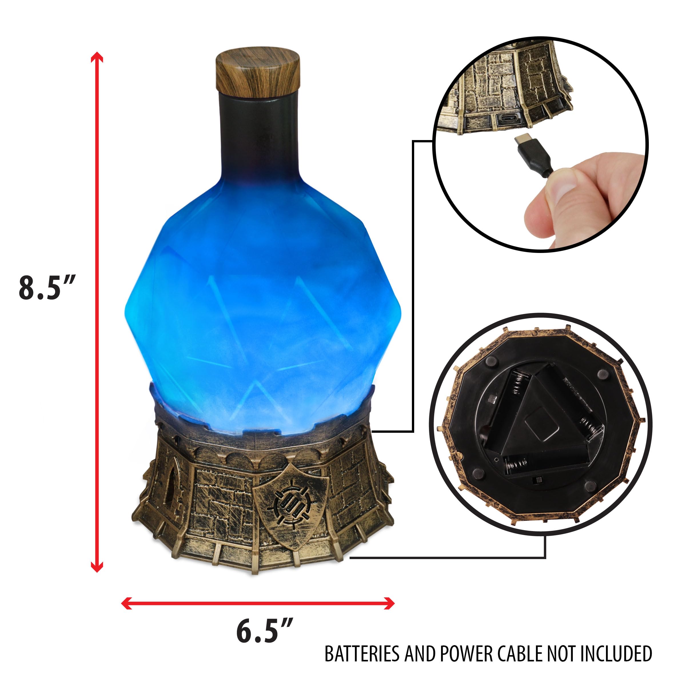 ENHANCE Gaming Sorcerer's Mana Potion Light with Swirling Mystical Brew - Image 3
