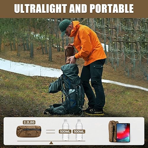 Miniatura 2 de Night Cat Tienda de campaña ultraligera para 1 persona para mochilero profesional, excursionista de 2 libras, solo Lanshan Mochilero Bivvy Tienda de