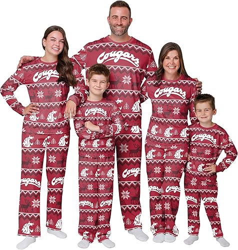 Miniatura 21 de FOCO - Conjunto de pijama familiar a juego con estampado llamativo del equipo de la NCAA, para unisex-adulto