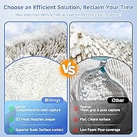 Vista 4 de 2Pcs Shoe Washing Machine Bags, Laundry Shoes Bag for Washer & Dryer, Reusable Shoe Cleaning Bag Fluffy Fiber Inside, Sneaker Tennis Laundry Bags