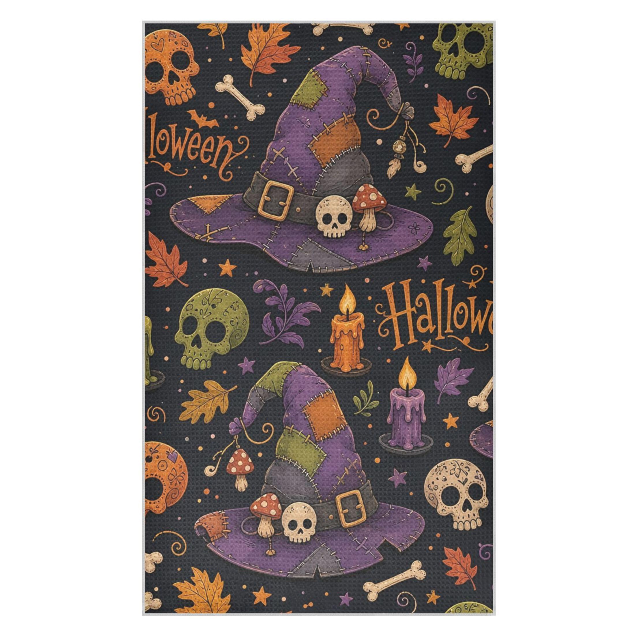 Kutsu Witch Hats Waffle Weave Kitchen Towels Absorbent Quick Drying Dish Towels for Kitchen, Decorative Tea Towel, 18x30 in