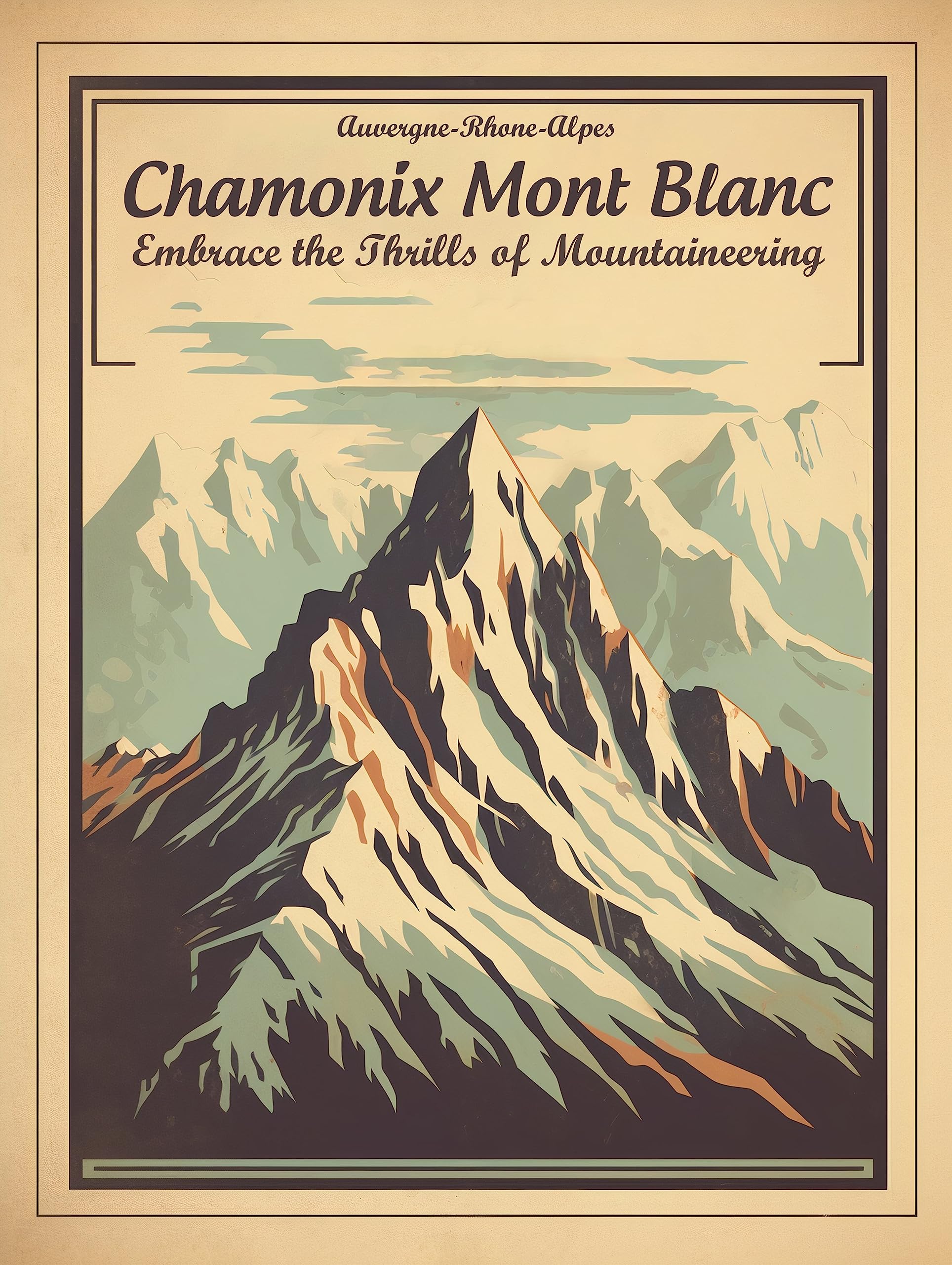 France, Chamonix Mont Blanc 4 | Poster | Wall Art | Home Decor |
