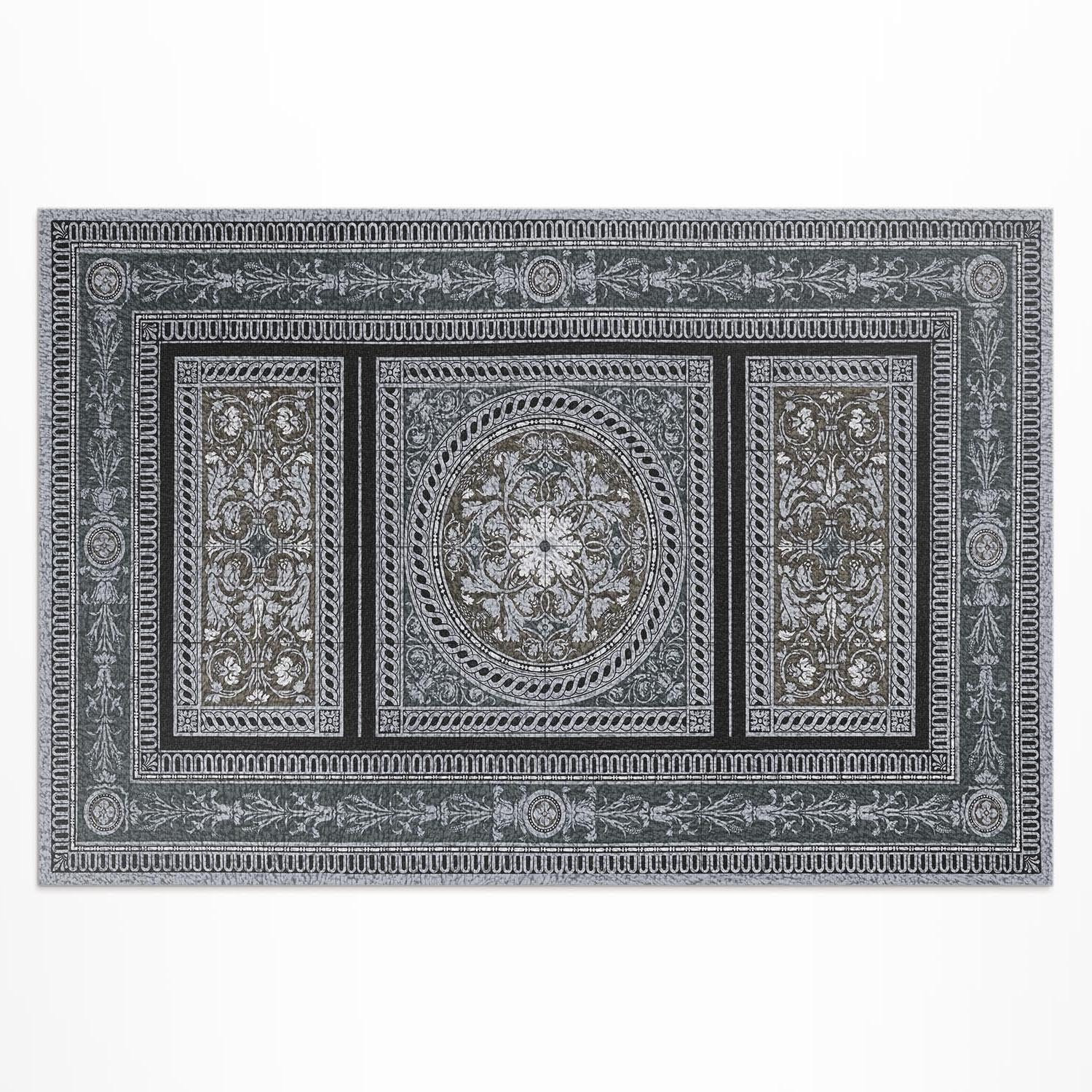 Tapis en vinyle ornemental 100x150 cm de haute résistance pour extérieur