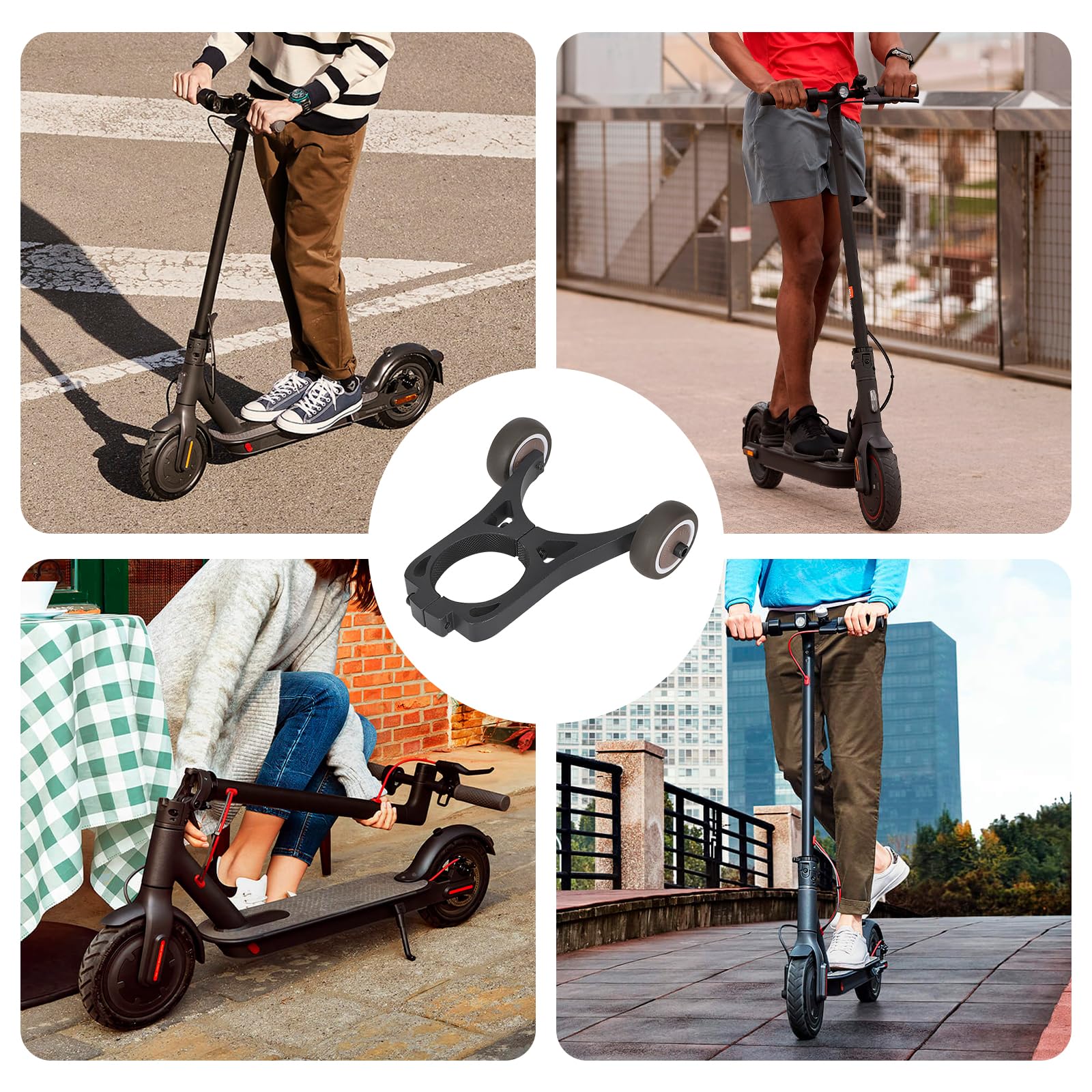 Ulip Support pliable pour scooter électrique Xiaomi M365 1S Pro Pro 2 - Pour roue auxiliaire Xiaomi 3/4 Lite
