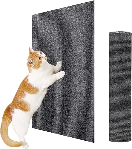 ENONCI 23.6x15.8 Cat Wall Scratcher Mat with Nano Tape,Anti Cats