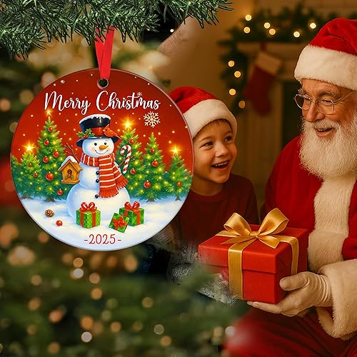 Miniatura 4 de Adornos de muñeco de nieve para árbol de Navidad, regalos de muñecos de nieve para decoración de temporada, adornos de muñeco de nieve para Navidad,