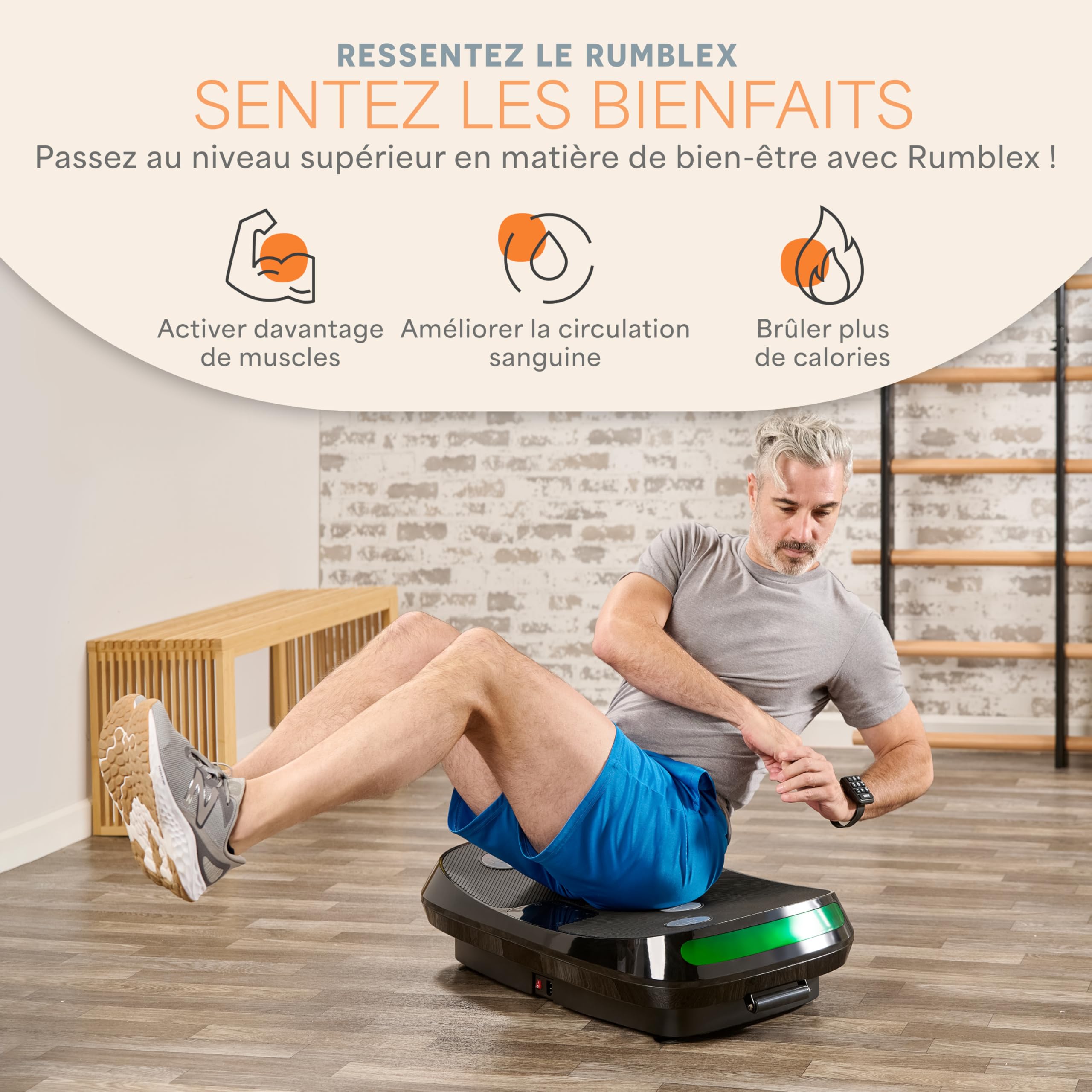 LifePro Appareil d'exercice à Plateforme vibrante 3D – Double Moteur, Plate-Forme de Vibration rectiligne + Mouvement 3D, Machine vibrante pour Le Fitness, la Perte de Graisse et de Poids,