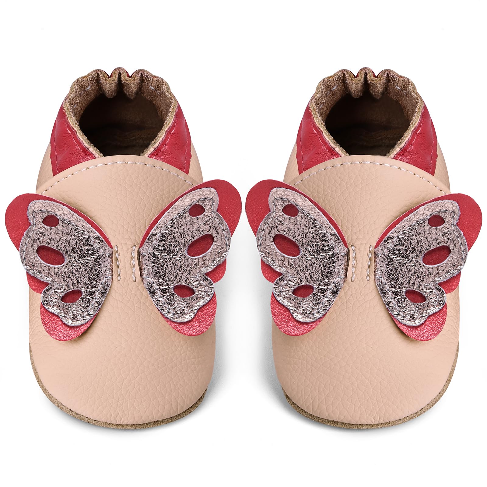 IceUnicorn Krabbelschuhe Baby Lauflernschuhe Jungen Weiche Leder Babyschuhe Kleinkind Lederschuhe mädchen Babyhausschuhe