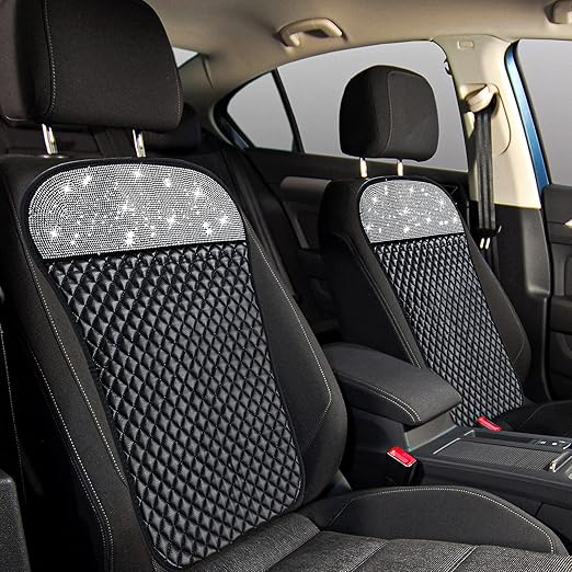 Frienda 2 Pieces Bling Car Seat Covers Back Cushion Covers