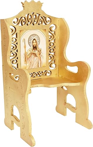 A&C Quinceañeras and More Silla dorada Jesus de Nazaret Baby Jesus chair silla de madera para nino dios ababy jesus accesories (1)