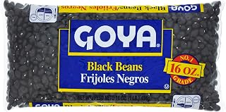 Goya Dried Black Beans 16 oz Bag - Premium Nutritious Gluten-Free Dry Beans for Soups Stews Plant-Based Meals
