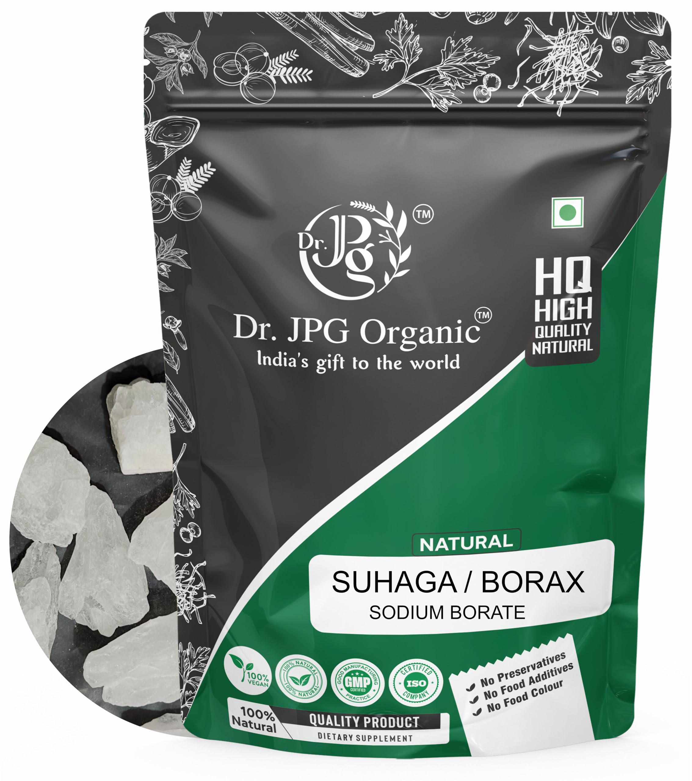 Dr. JPG Organic Pure Suhaga-Tankan Bhasma Whole-100g / Borex/ISO & GMP Certified. (B0B3XSS1G9) Amazon Price History, Amazon Price Tracker