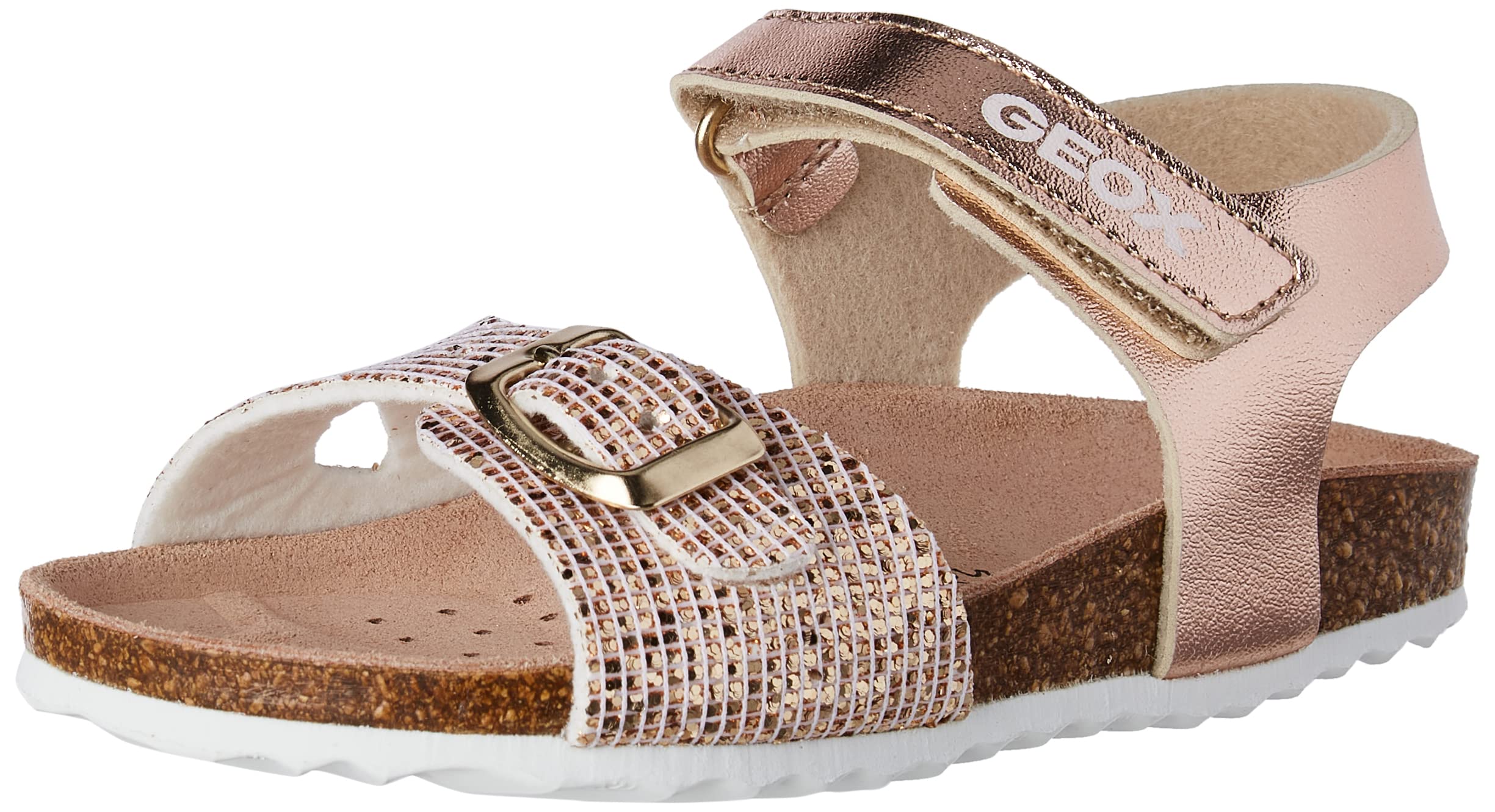 Geox Mädchen J Adriel Girl C Sandalen, C2010 Platinum, 26 EU