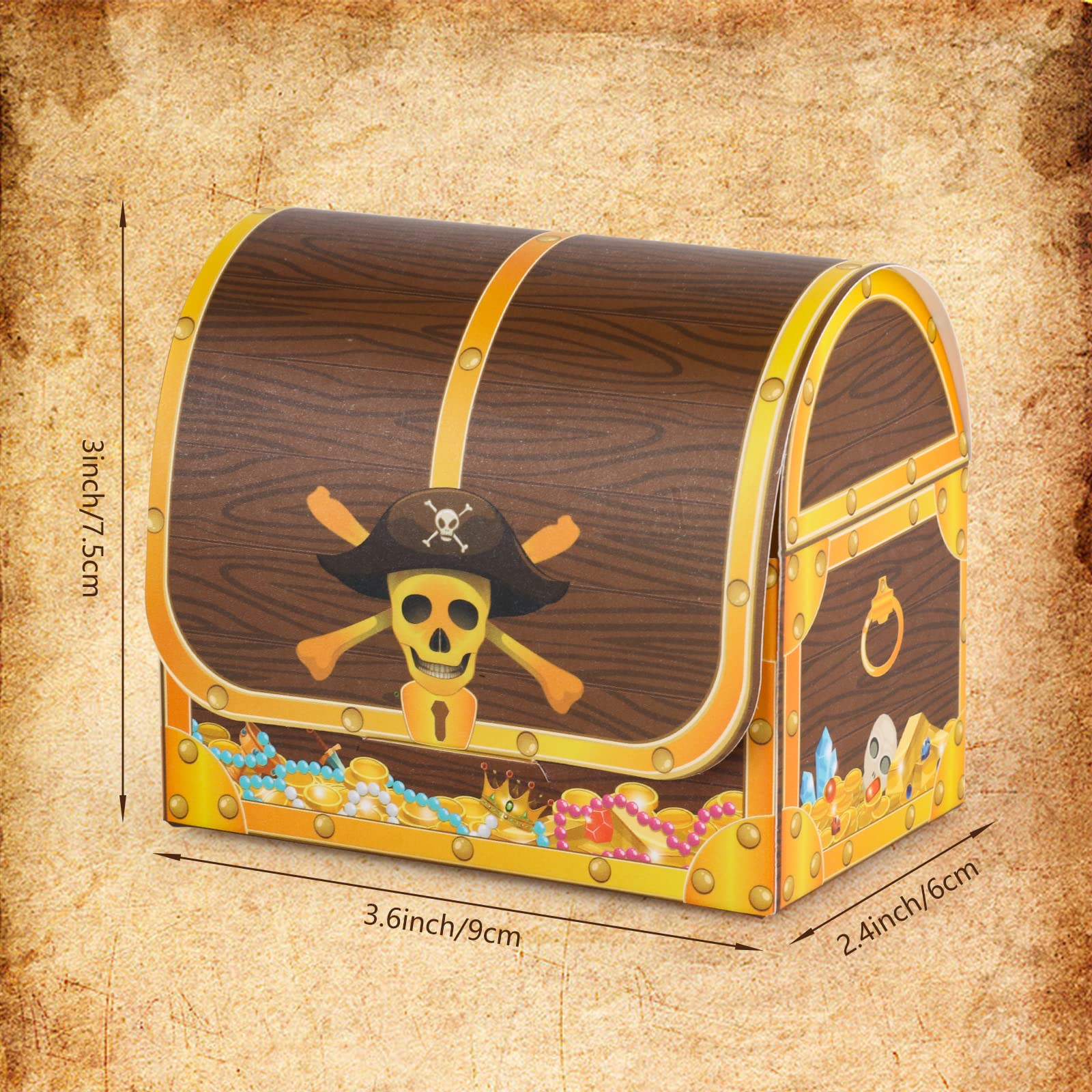 Amazon.co.jp: 海賊の宝箱 24個パック パーティーフェイバーボックス