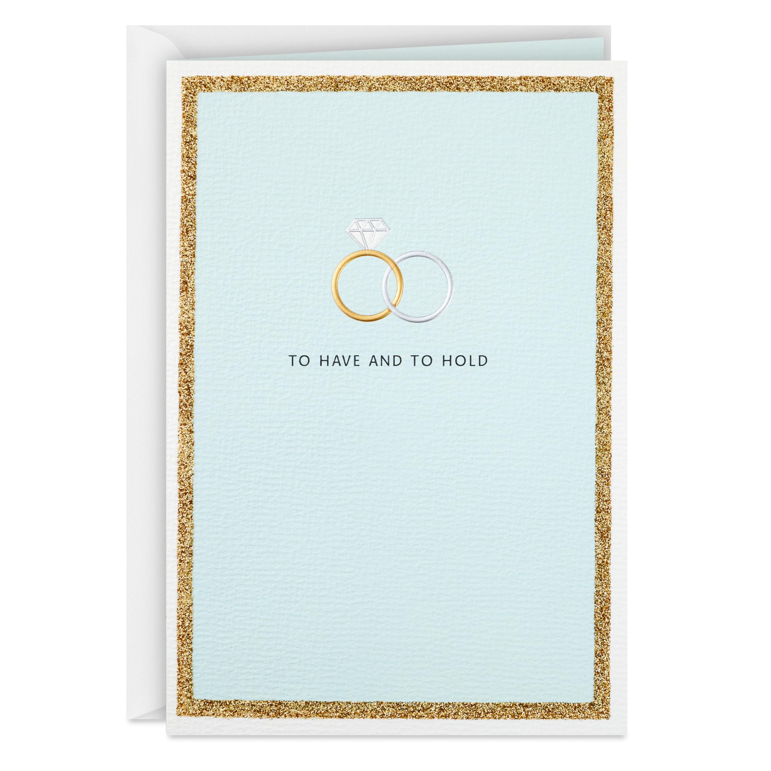 View 1 of Hallmark Wedding Card (To Have and To Hold) with Glitter