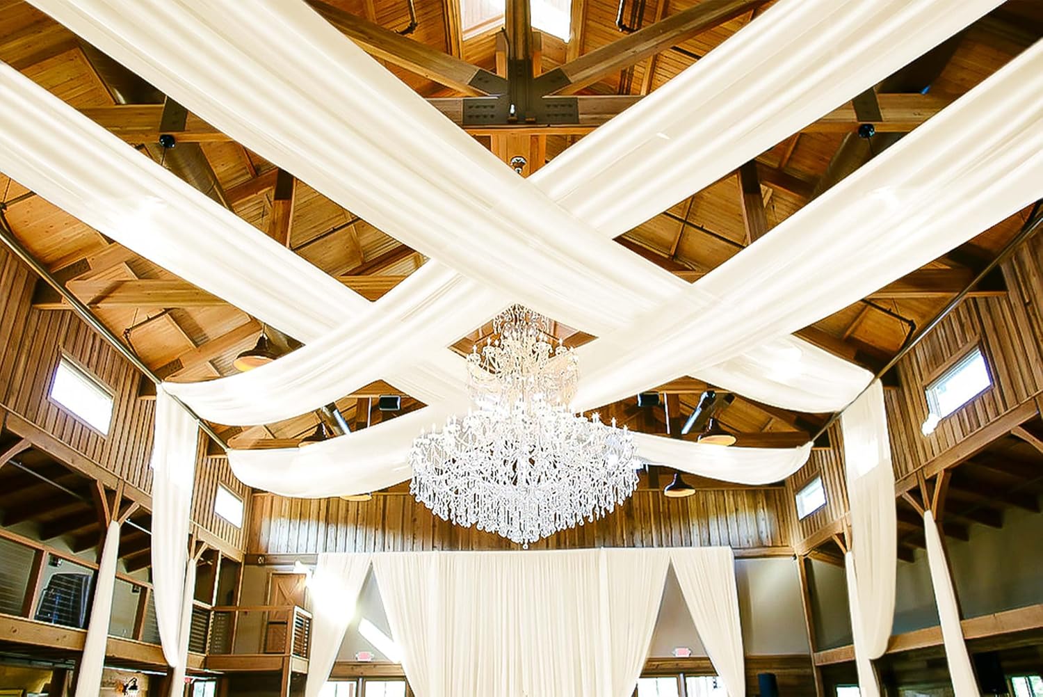 6 Panels Ivory Ceiling Drapes for Wedding 5ftx40ft Ceiling Drapes Wedding Arch Draping Fabric Smooth Satin Curtain Romantic Ceiling Decorations for Wedding Party Banquet Ceremony Stage 6 Panel-5ftx40ft(60"Wx480"L) Ivory