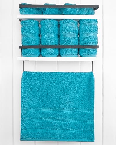 Miniatura 44 de American Soft Linen - Juego de 4 toallas de baño, 100% de algodón turco de 27 x 54 pulgadas, toallas de baño extragrandes, toallas para ducha