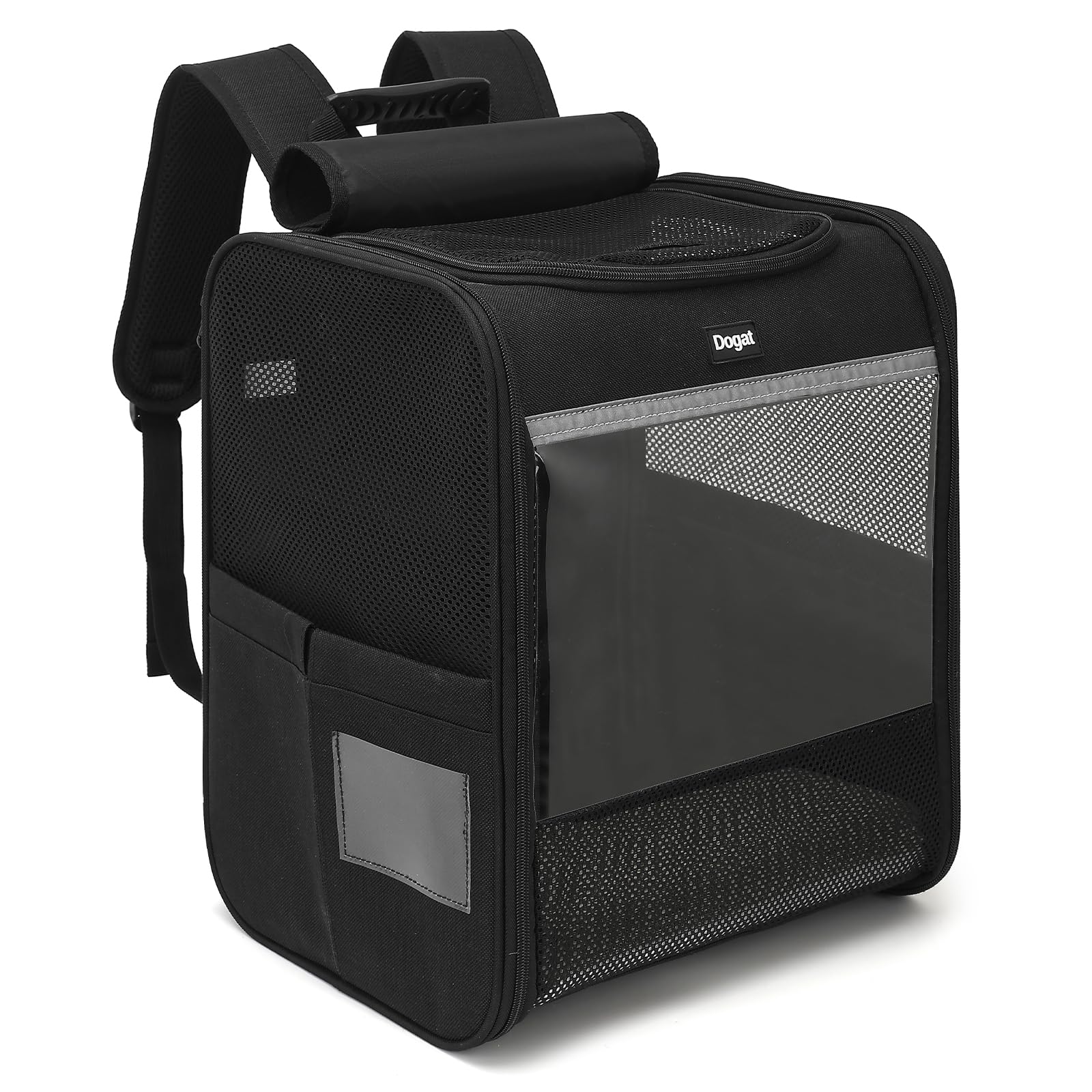 Dogat Cat Carrier Dog Backpack for Pets Up to 15 lbs (7 kg), Cat Backpack Carrier with Breathable Mesh