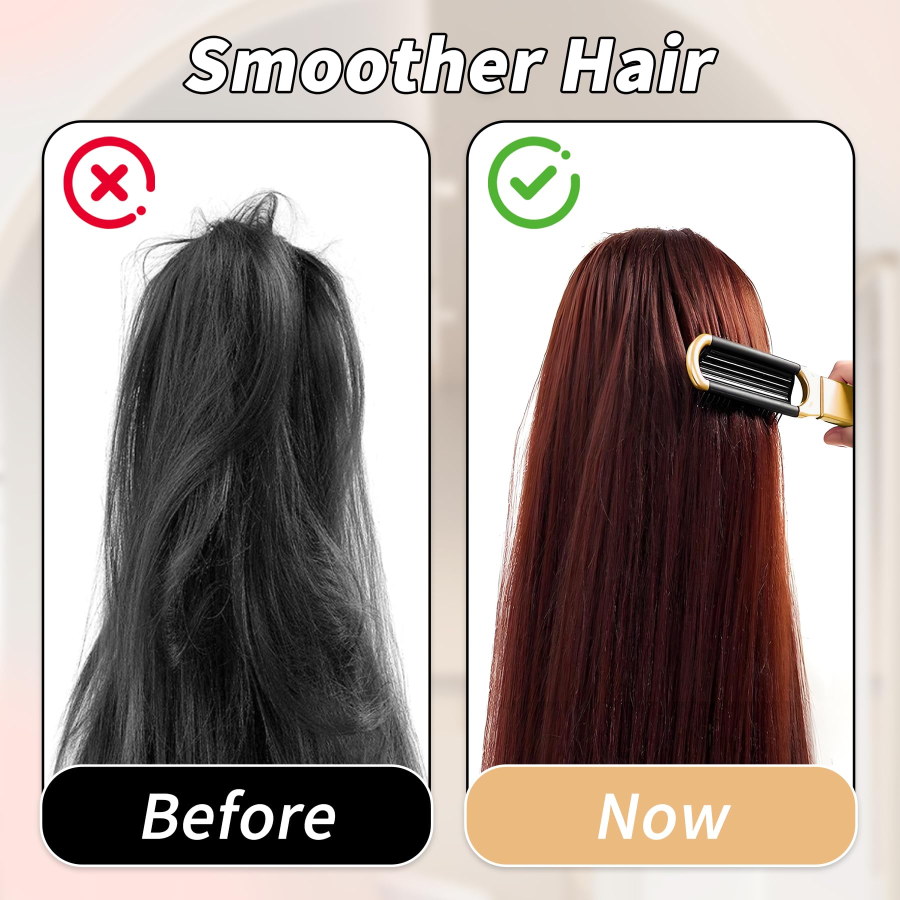 YPYMOD Spazzola per Capelli da Viaggio con Mini Specchio, Pieghevoli Spazzola Pettine per Massaggi Strumenti compatti per Lo Styling dei Capelli per Palestra, Viaggi, Borsa, Nuoto(Oro)