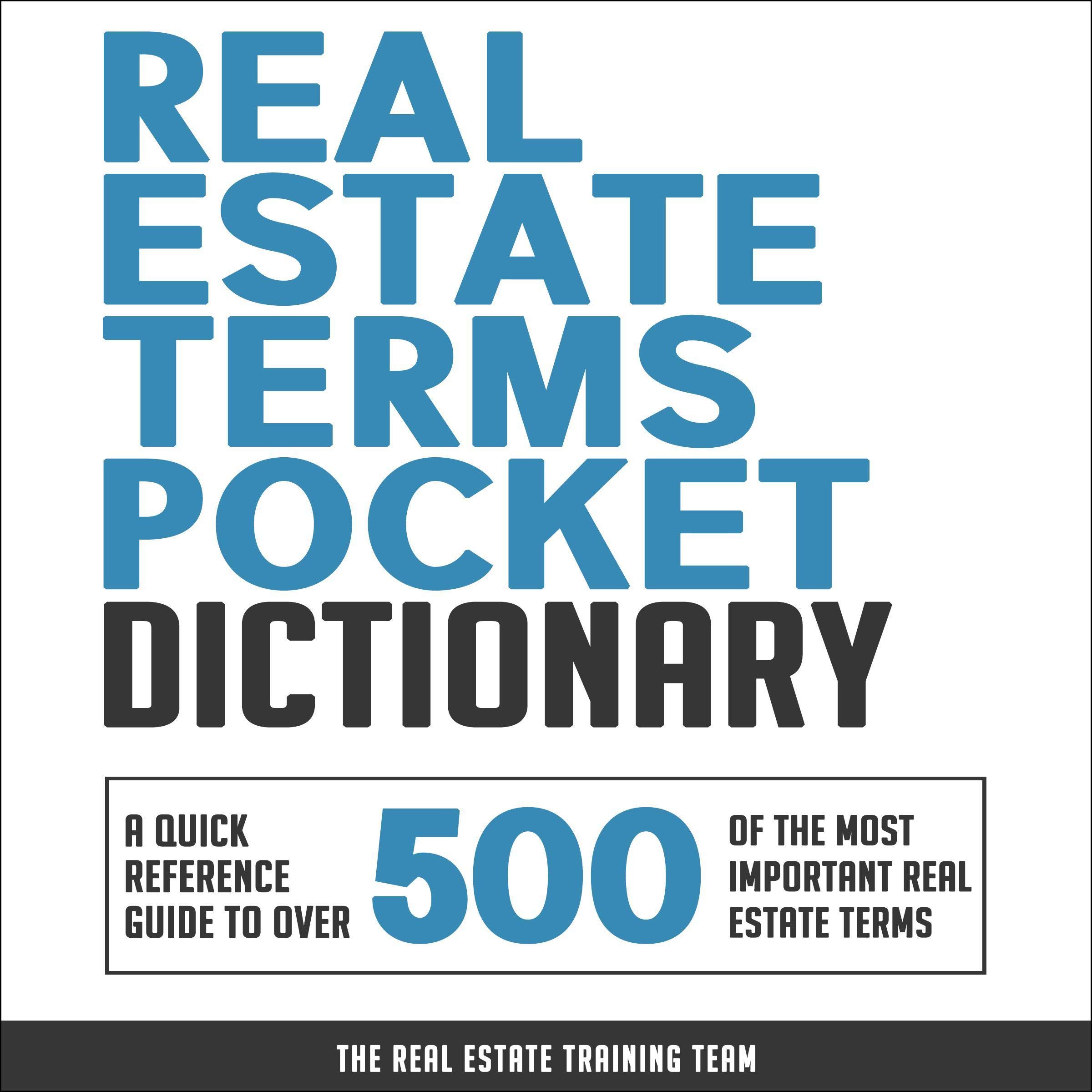 Cover art for Real Estate Terms Pocket Dictionary