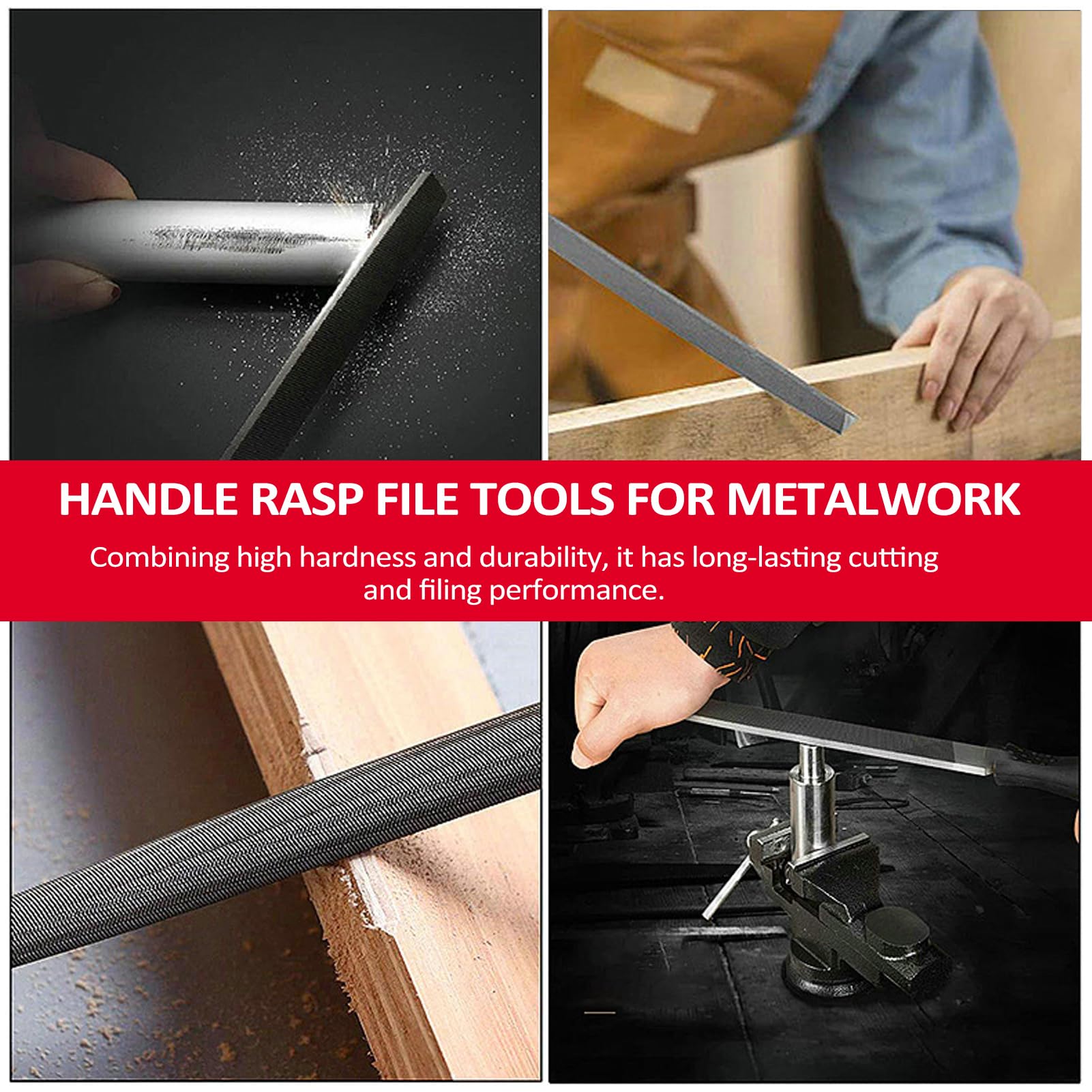 Metal File Set 33Pcs with Portable Bag | T12 Forged Alloy Steel for Metalwork/Woodworking | Half - round/Round/Triangular/Flat Files, 14 Needle Files, Sandpaper & Gloves