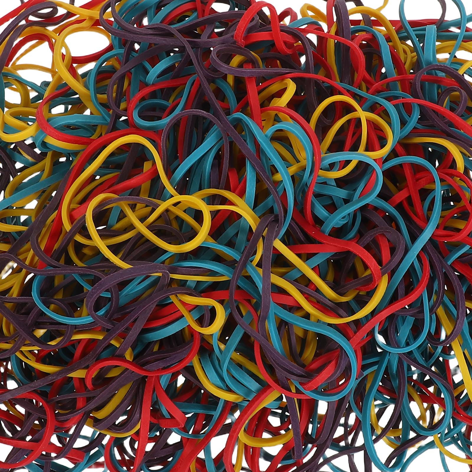 INOOMP Bandas Elásticas de Colores Mixtos 360x3x1.5 Mm, 2560 Unidades Reutilizables para Oficina y Organización de Carpetas, Facturas y Papelería, Bandas Elásticas Resistentes y