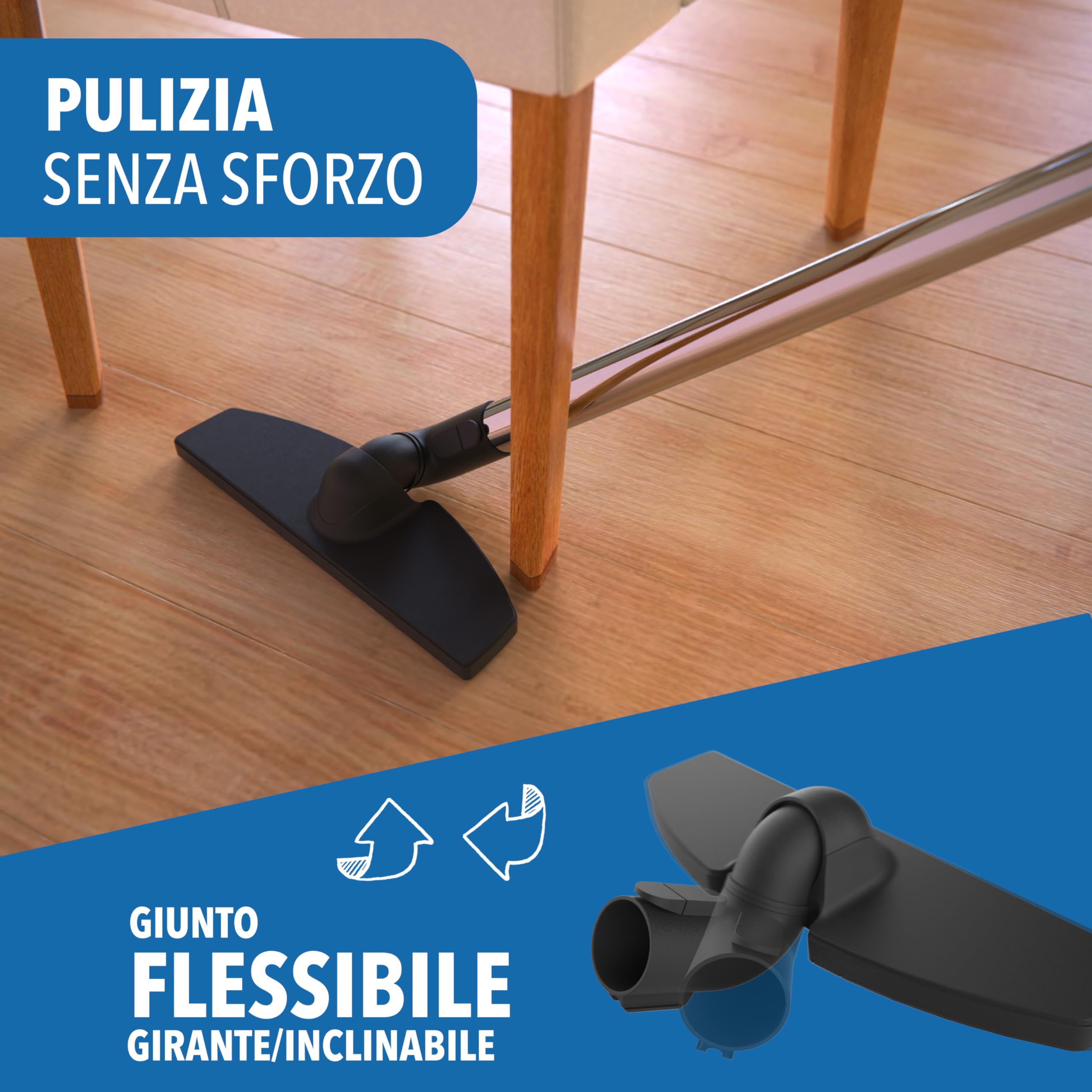 Spazzola Per Pavimenti Di Ricambio Per Aspirapolvere MIELE C1, C2, C3 – Setole Retrattili, Rullo Gommat, 28 Cm