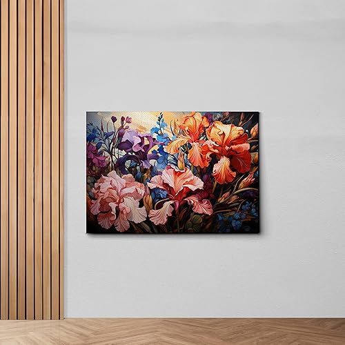 Miniatura 6 de Provence Blooms, Acrylic Iris Prints, Captivating Canvas Wall Art Celebrating the Beauty of Flowers, Decor Canvas, Art Print