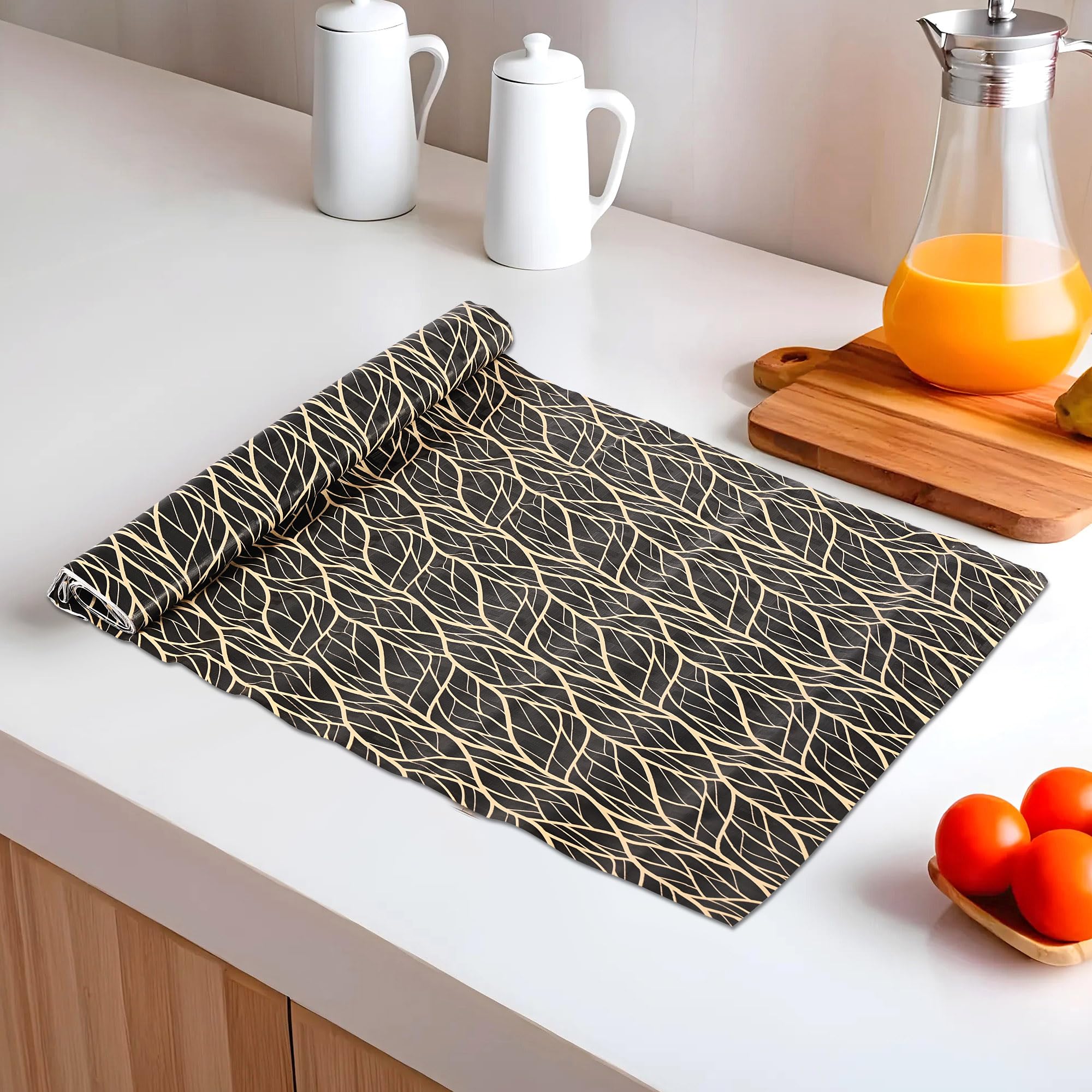 Waterproof Kitchen Mats - Red Flower Shelf Liner -15 Waterproof Kitchen Mats - Red Flower Shelf Liner -15
