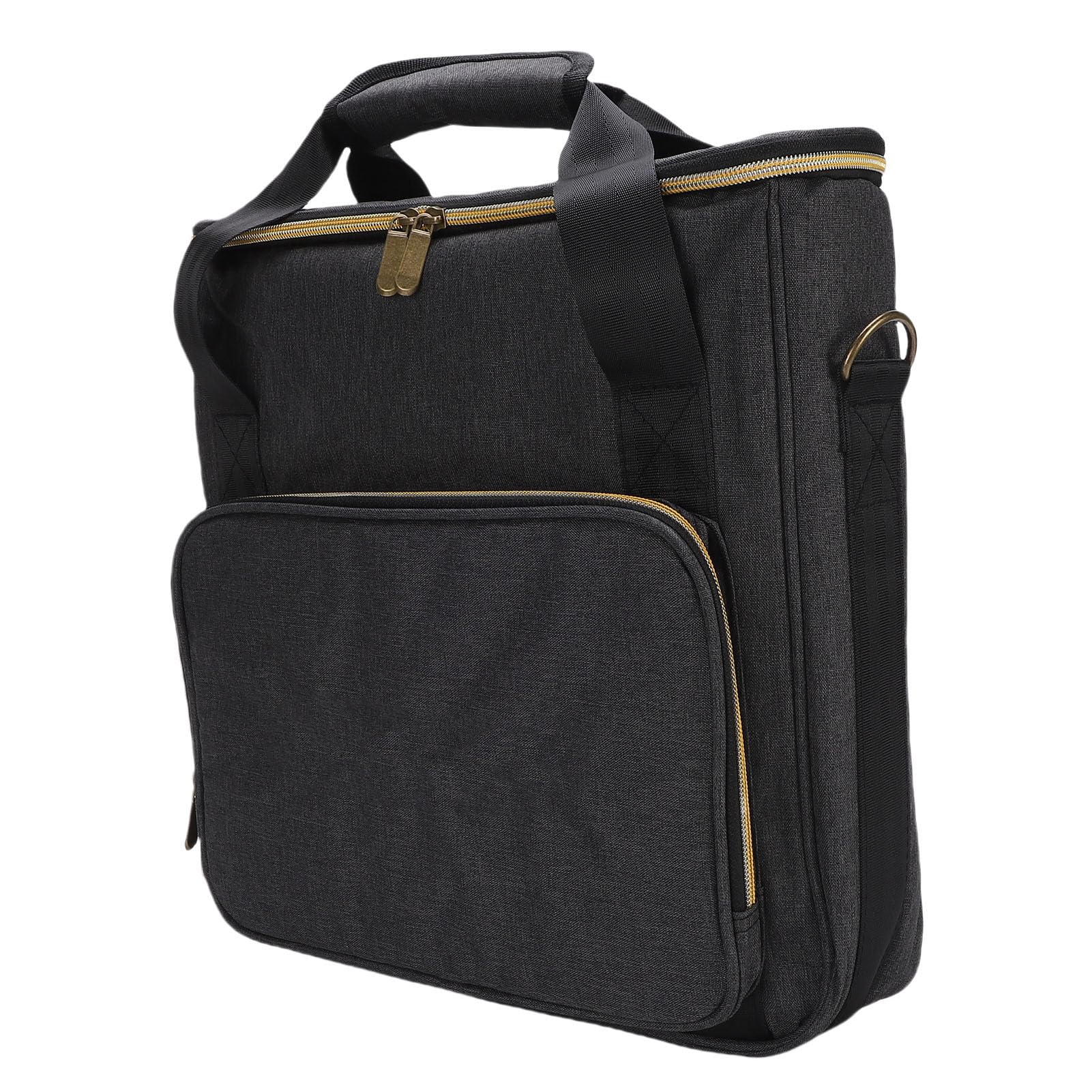 KIMISS Sac de Transport de Disques pour 7 Pouces, 10 Pouces, 12 -étui de Rangement Portable pour jusqu'à 10 Disques, Parfait pour Les DJ et Les Festivals de Musique