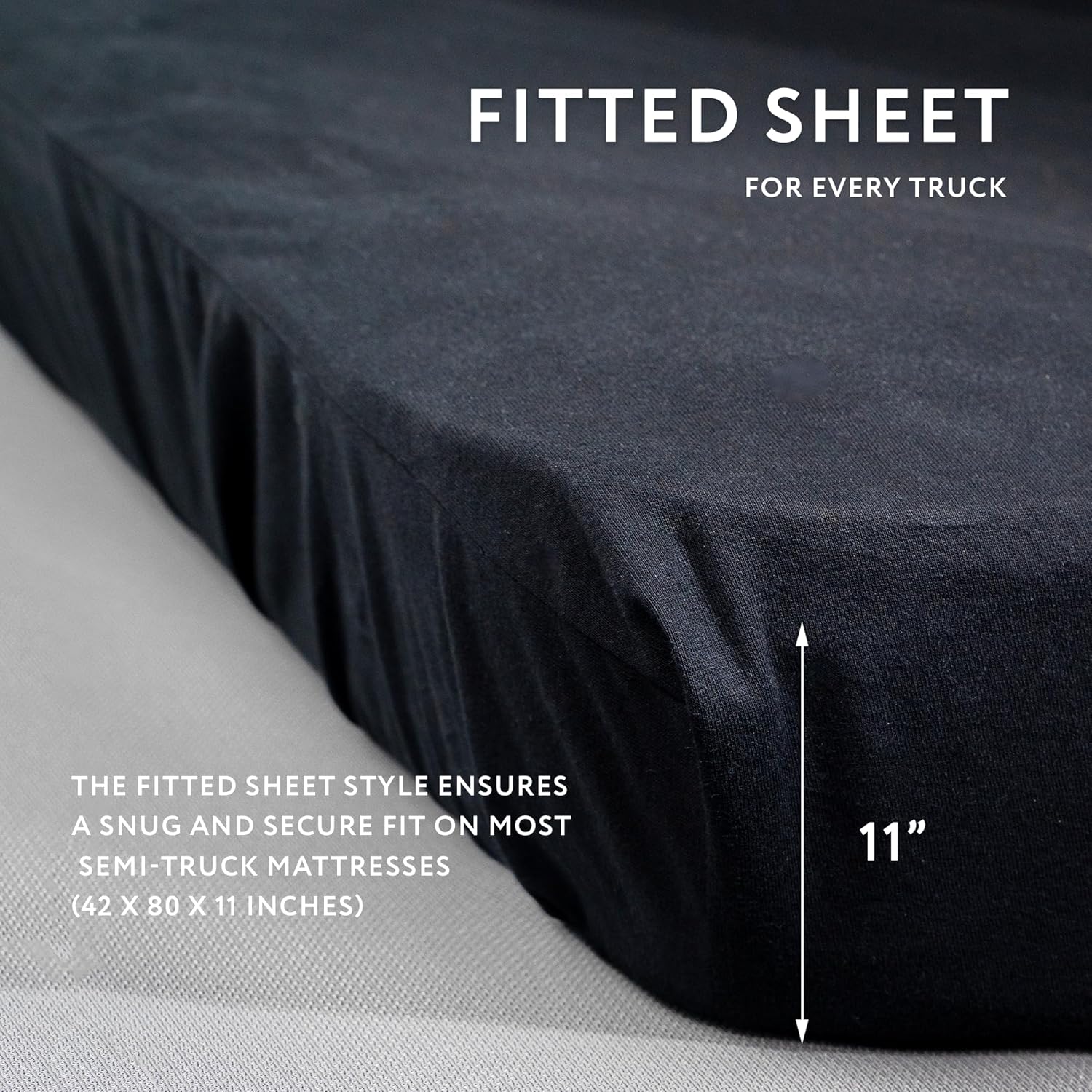 Twin/Twin XL Waterproof Mattress Protector with Sheet Holder Straps – Soft, Breathable Cotton Cover, No-Slip Design, Machine Washable – Ideal for Home, Dorm, Truck Beds, and Care Facilities – Black