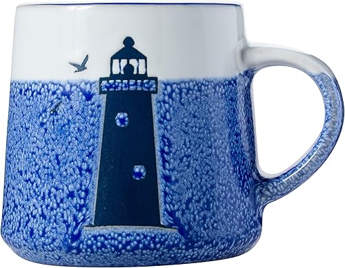 Miniatura 1 de Cape Shore Taza artesanal de cerámica de faro de 16 oz