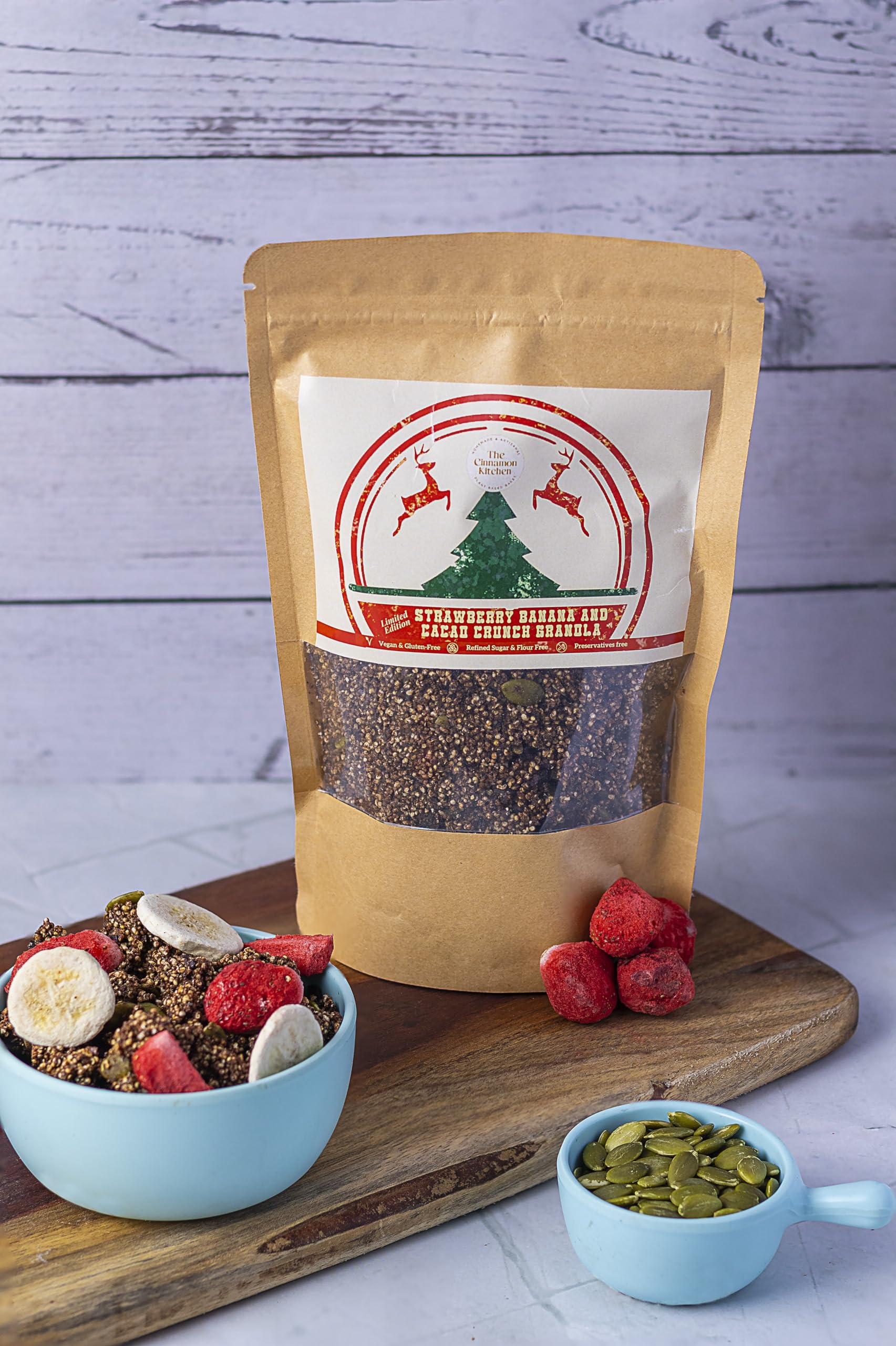 See full amazon price history chart for The Cinnamon Kitchen Granola Strawberry, Banana & Cacao Crunch 175 Gm | As Seen on Shark Tank India | Ready to Eat Healthy Breakfast Food | 100% Millet Based The Cinnamon Kitchen Granola Strawberry, Banana & Cacao Crunch 175 Gm | As Seen on Shark Tank India | Ready to Eat Healthy Breakfast Food | 100% Millet Based (B0D4VL2G9Y) Amazon Price History, Amazon Price Tracker