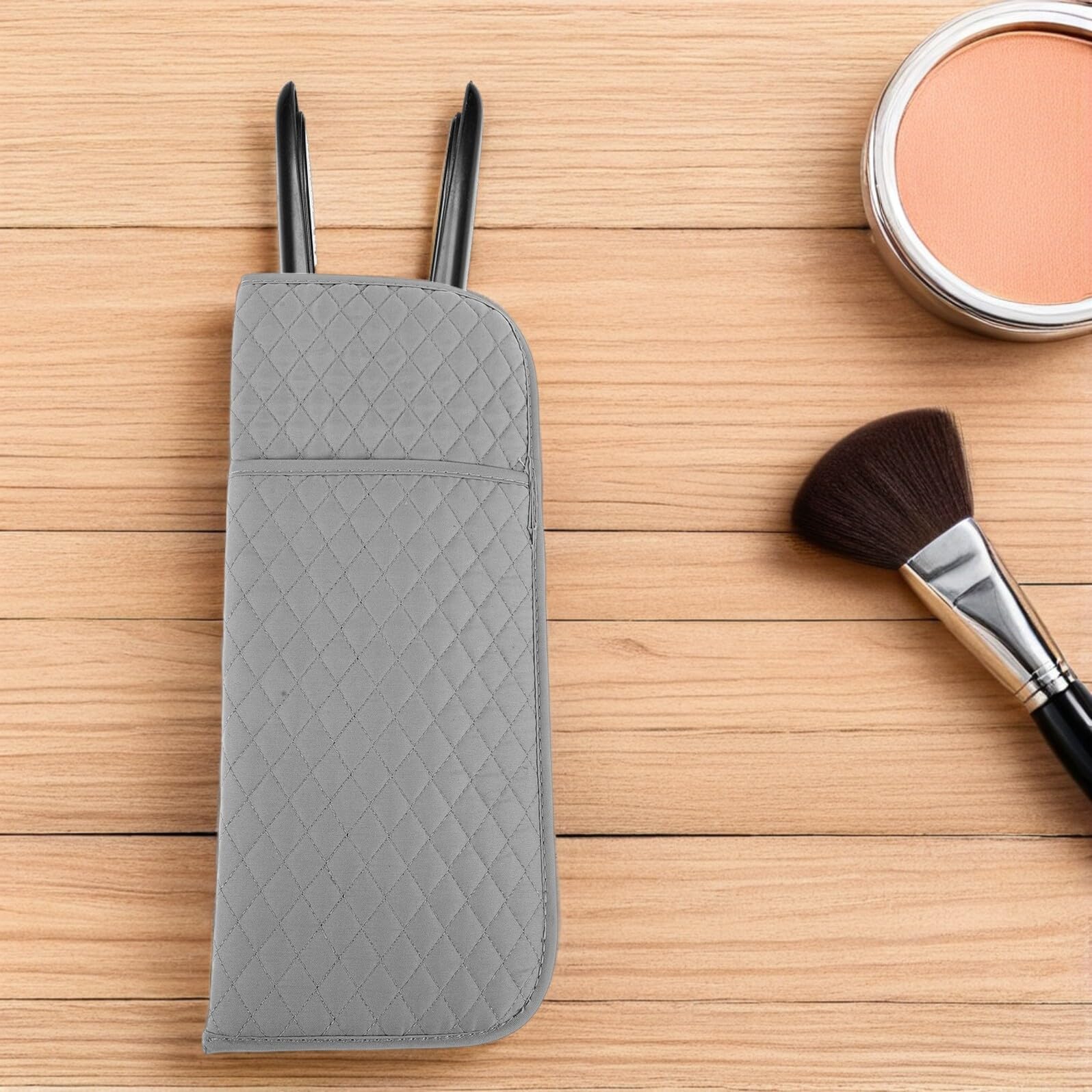 Hitzebeständige Haarglätter Tasche Leichtes Reiseetui für Lockenstab und Glätteisen mit Schutz für Heiße Stylinggeräte Organizer für Friseurbedarf und Salon Zubehör