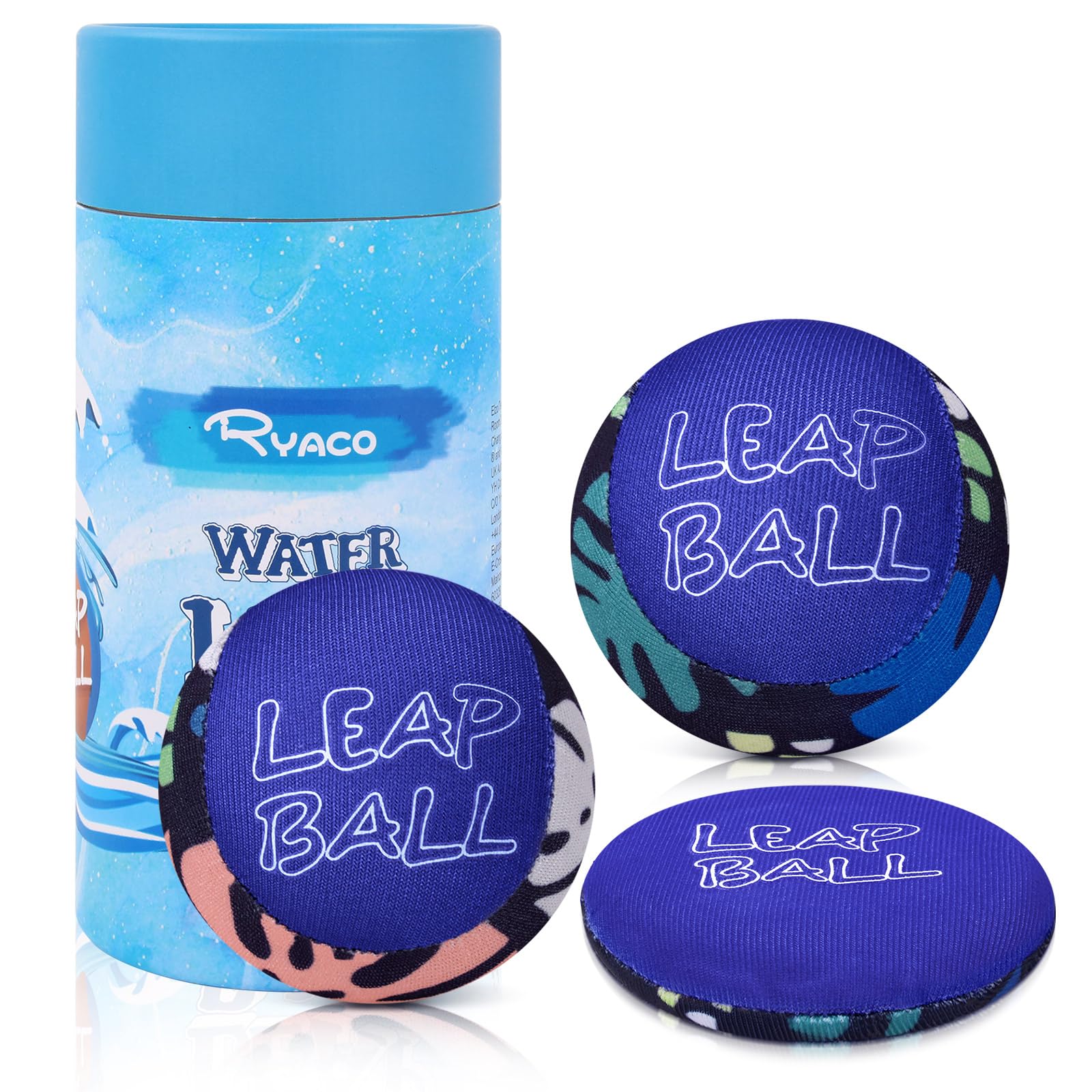 Ryaco Wasserbälle Sprungball – 3 Stück Wasserball Bouncing B