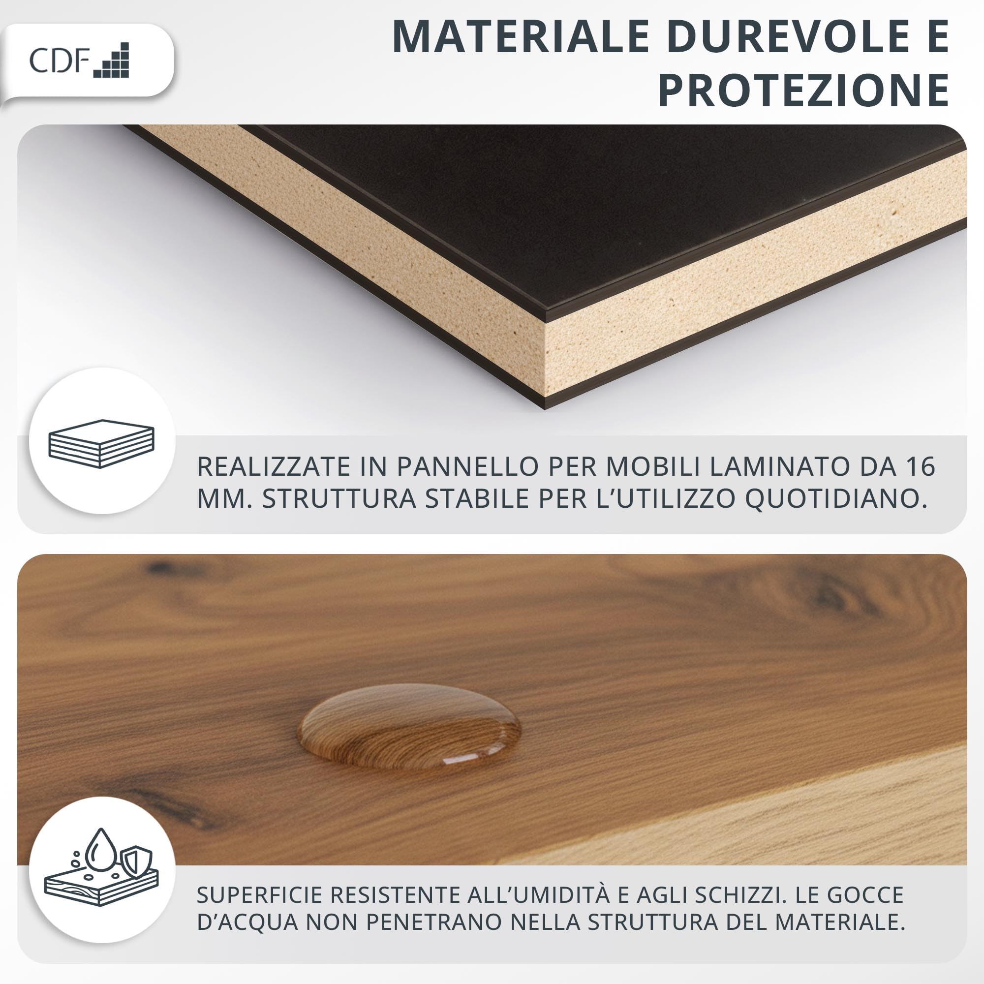 CDF Scrivania con Libreria Cassetto 140cm 3 Ripiani Gaming Home Office Smart Working Scrivania Computer Ergonomica Camera Ragazzi Camera Bambini Adolescenti Binari Scorrimento Bianco Truciolato 16mm