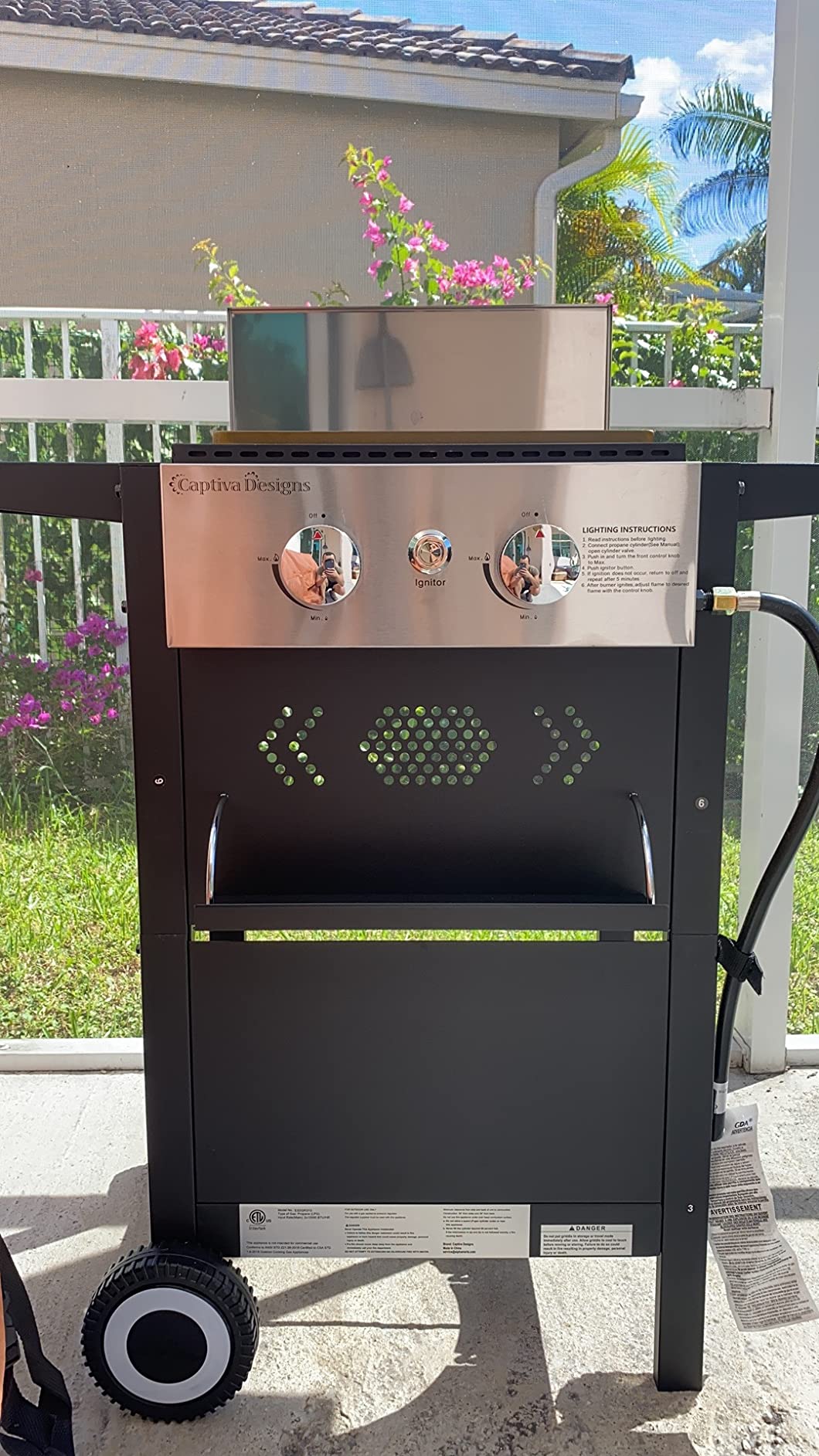 30/mo Finance Sophia & William 2Burner Gas Grill and Griddle Combo