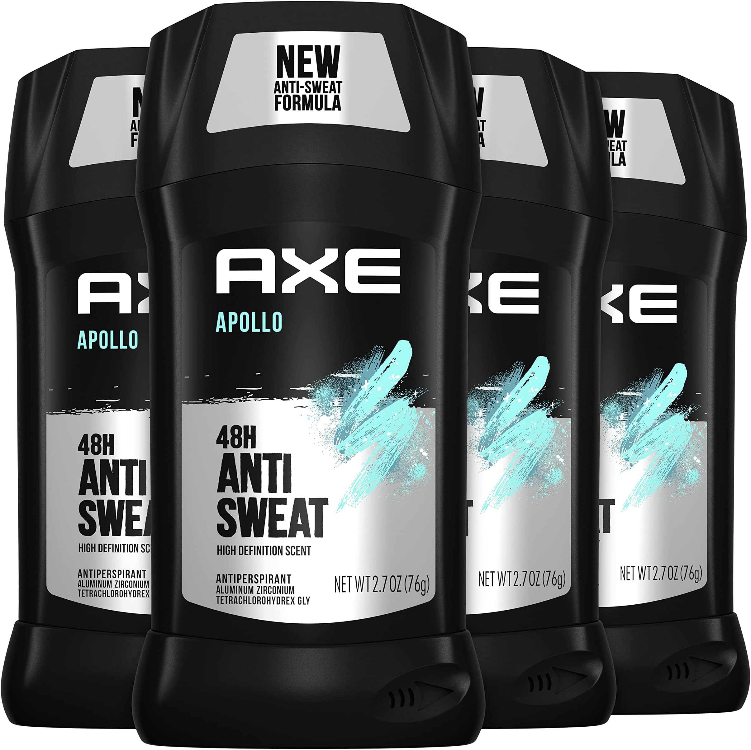 2.7 oz, 4 Count , Apollo : AXE Antiperspirant Stick for Men, Apollo 2.7 oz, 4 Count