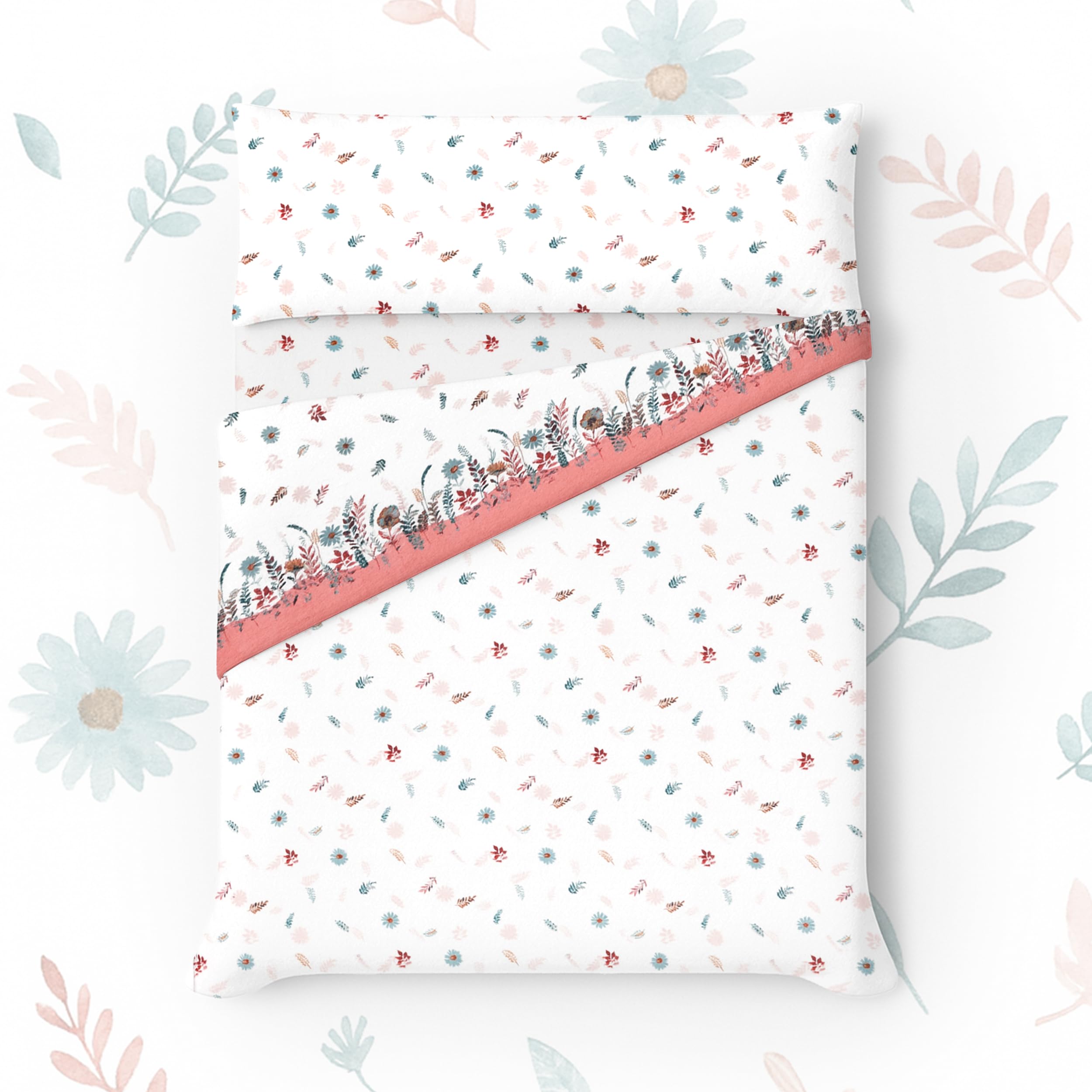 Juego de Sábanas Coralina Termica 3 Piezas para Cama de 135 - Sábanas para Invierno Polar Cama Matrimonio | Bajera Ajustable 135x190/200+30cm, Encimera de 210x260cm y una Funda Almohada 45x150cm