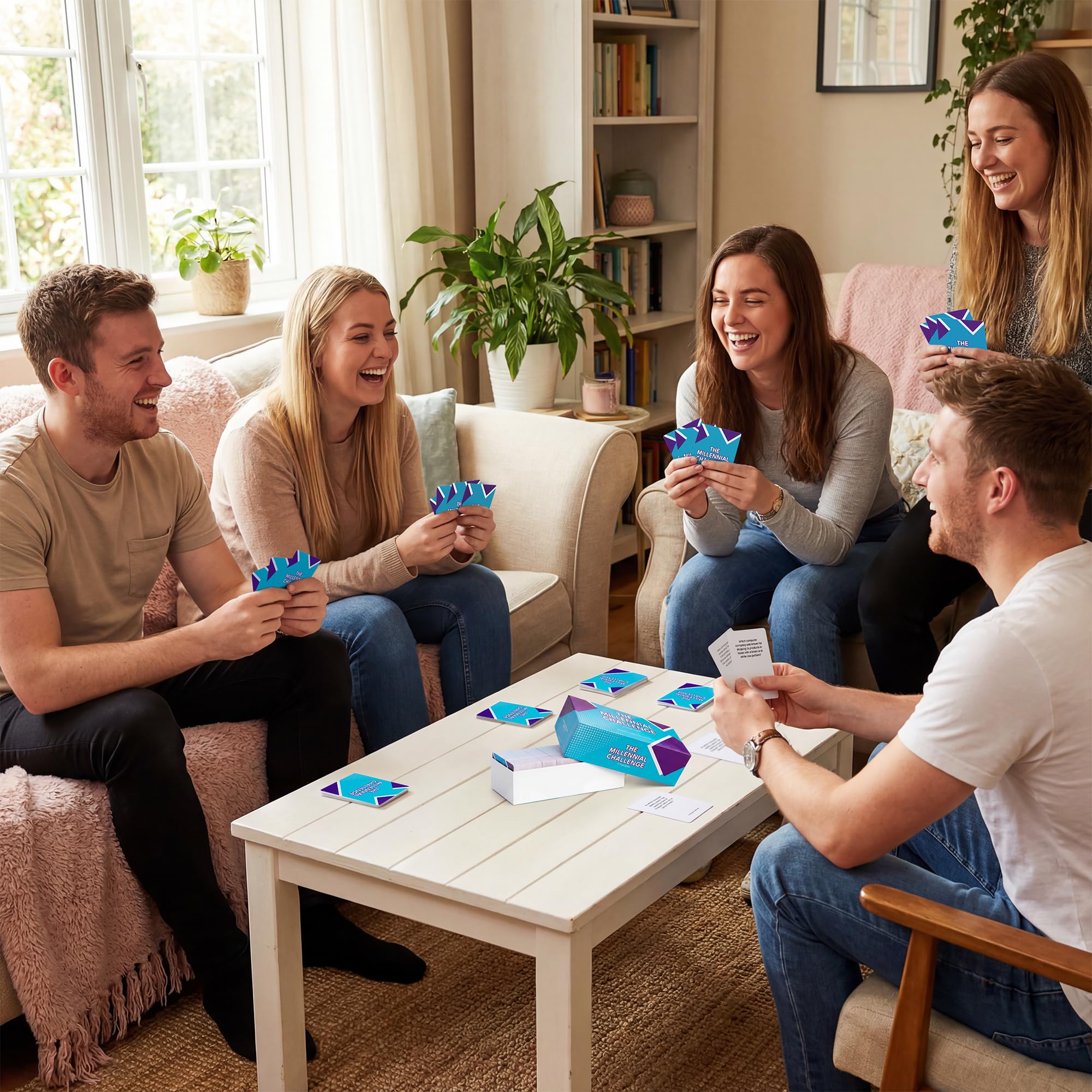 The Millennial Challenge - 90er und 00er Jahre Trivia-Spiel mit 600 Quizkarten - Popkultur, Trivia-Spiel mit Filmen, Musik, TV-Shows - Ideal für Spieleabend, Weihnachten, Geburtstag oder