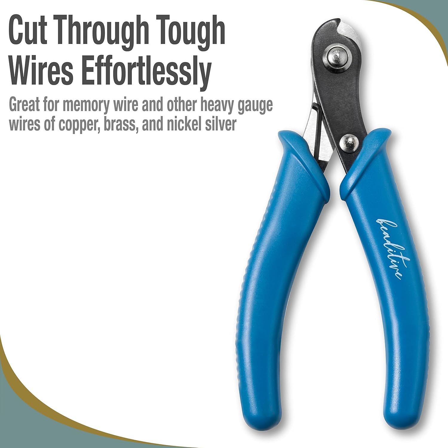 Beaditive Memory Wire Cutter | Jewelry Making, Beading, Crafting | High-Carbon Steel | 5-Inch (Lake Blue) - Image 5