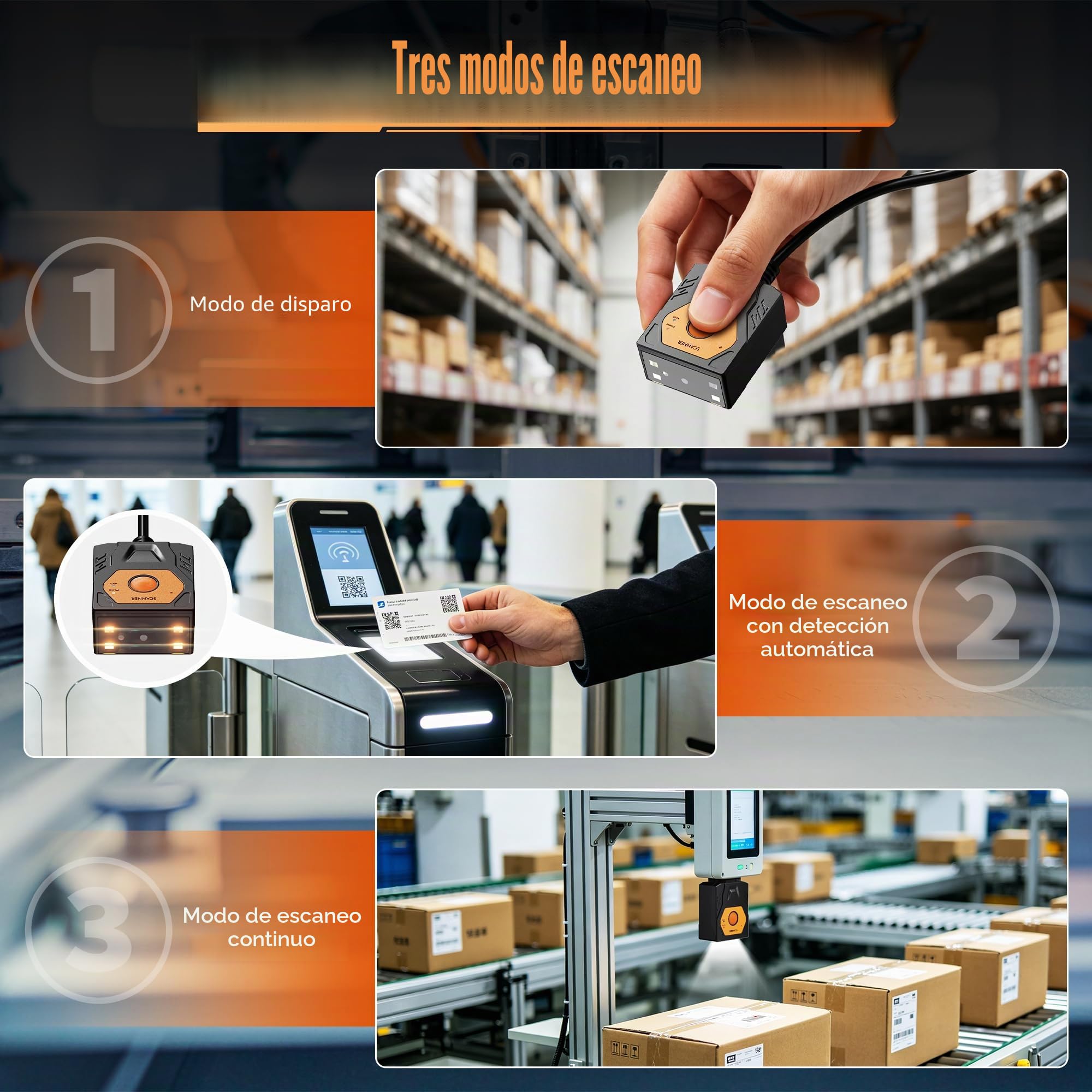 NETUM NT-480(RS232) Lector de código de barras integrado, escáner 2D de montaje fijo para códigos QR y 1D, módulo de escaneo omnidireccional manos libres para automatización industrial, quiosco, OEM y