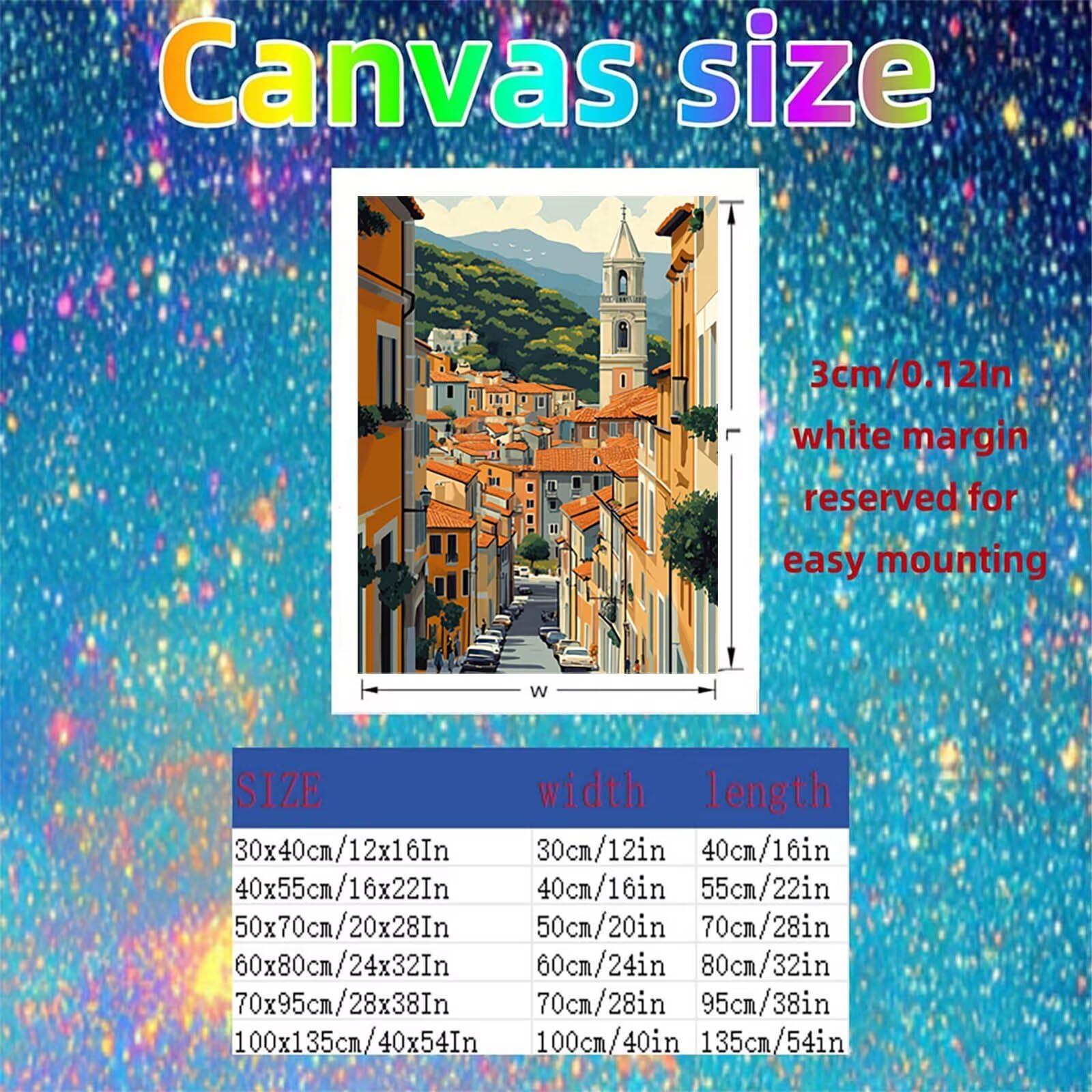 GYYH-6363 do malowania po numerach, dla dorosłych, krajobraz do malowania po numerach, dla dorosłych, 137 x 100 cm, artykuły plastyczne z zestawem farb akrylowych i pędzlem, na prezent dla kobiet