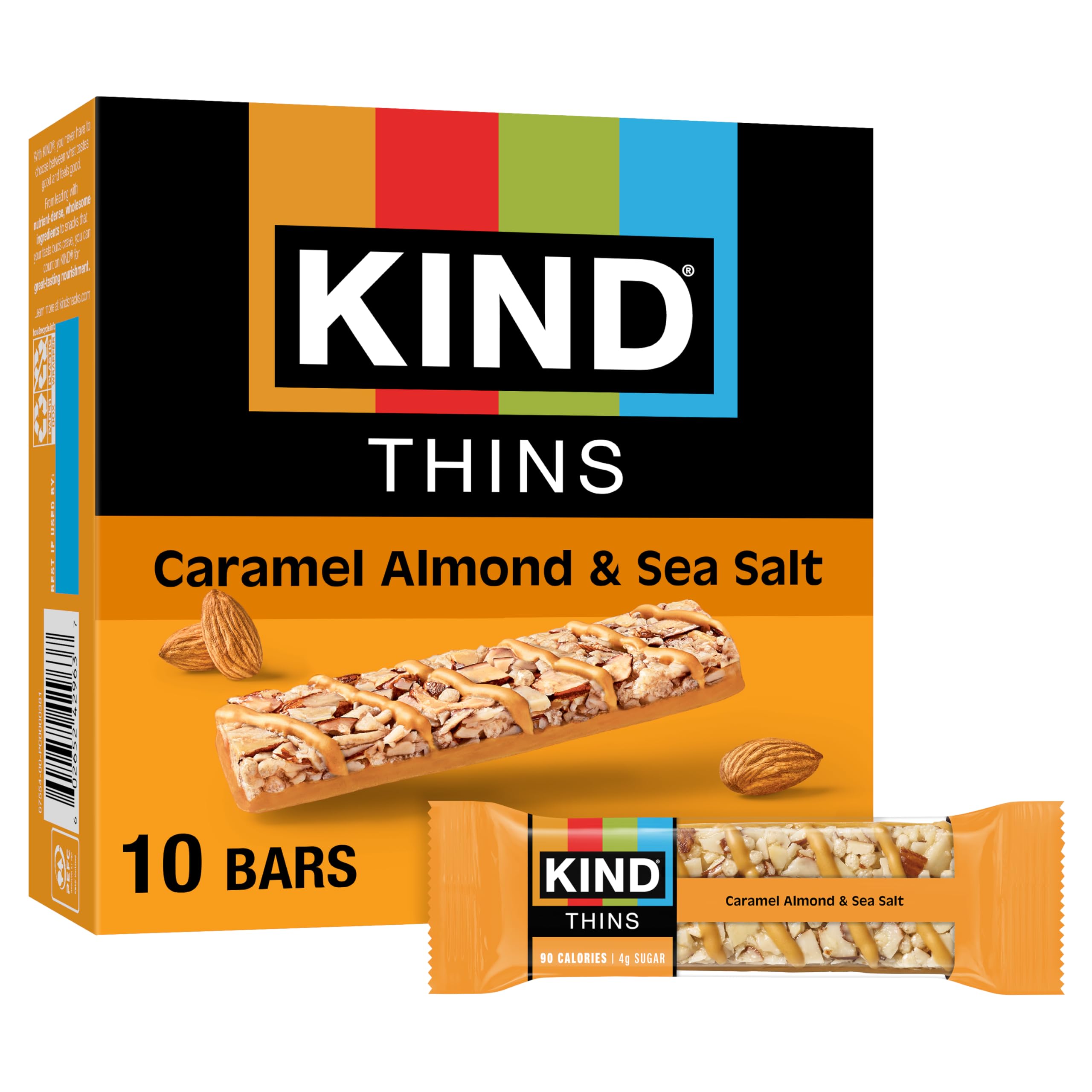 THINS Caramel Almond & Sea Salt, Gluten Free, 100 Calories, 10 count