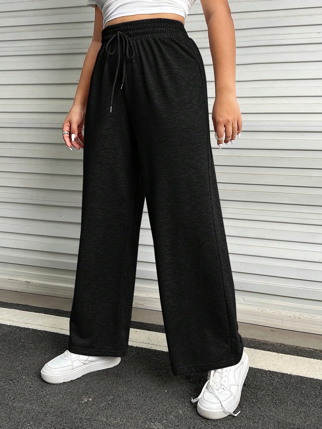 dockstreet Women's/Unisex ONESOPEN Bottom Drawstring Pure Cotton Stretchable Baggy Jogger Pants-picture-36