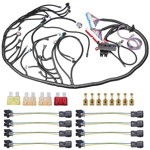 Miniatura 1 de Wonvon Kit de repuesto de arnés de cableado de motor 4L60E, cable independiente LS Swap compatible con motores GM DBC LS1 Vortec 1997-2006 4.8L 5.3L