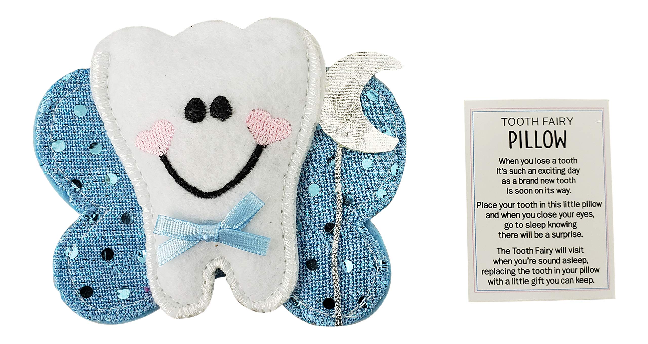 Ganz Tooth Fairy Pillow with Story Card (Blue)-picture-29