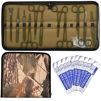 Advanced Dissection Kit - 24 Pieces Total. High Grade Stainless Steel Instruments Perfect for Anatomy, Biology, Botany, Veterinary and Students 11 Bonus Scalpel MLT-03