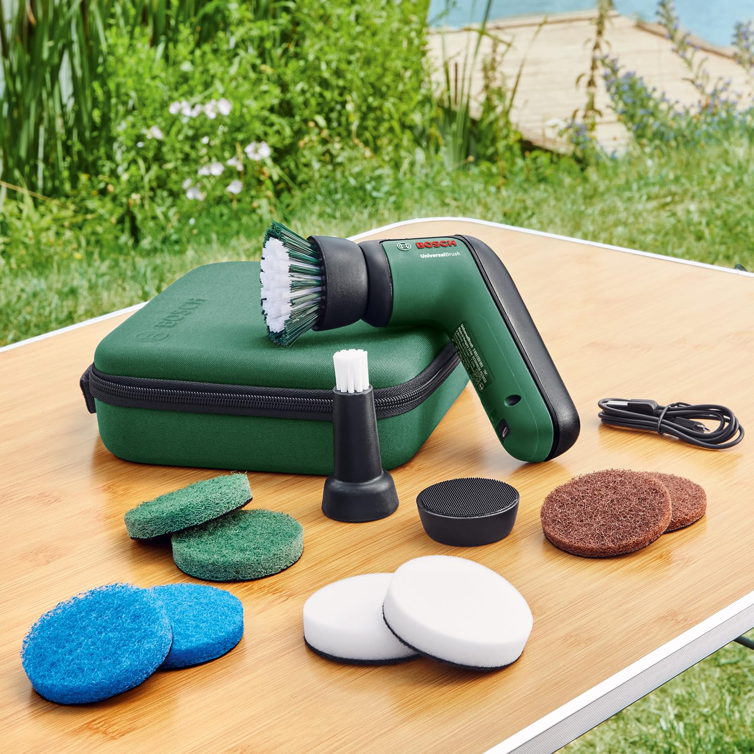 Bosch Estuche de almacenamiento para herramientas y accesorios (caja práctica, compacta y portátil para el destornillador IXO y cepillo de limpieza eléctrico UniversalBrush; 194 x 194 x 67 mm)