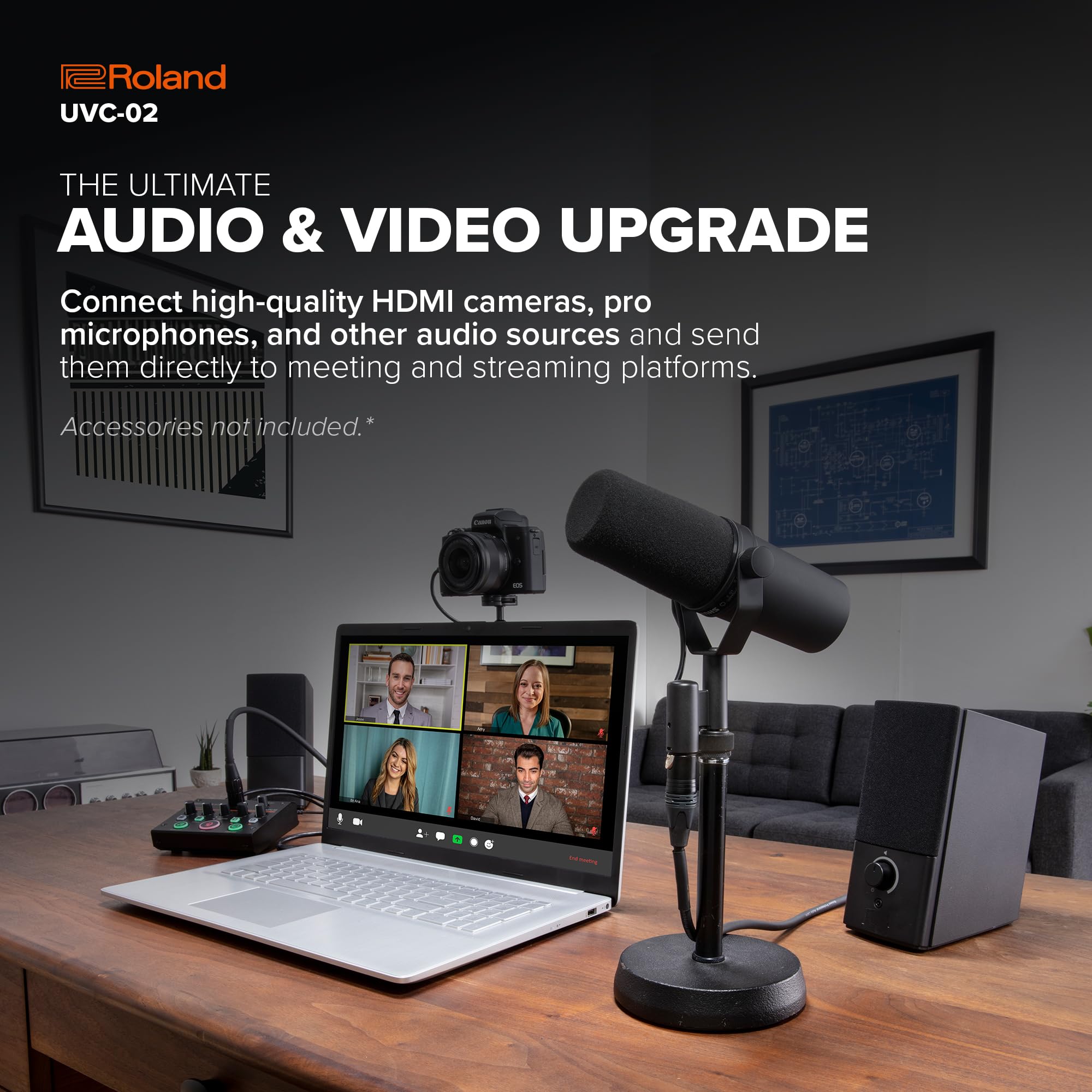 DTM・DAW uvc-02 Roland UVC-02 | Compact Web Presentation Dock | Enhanced Audio